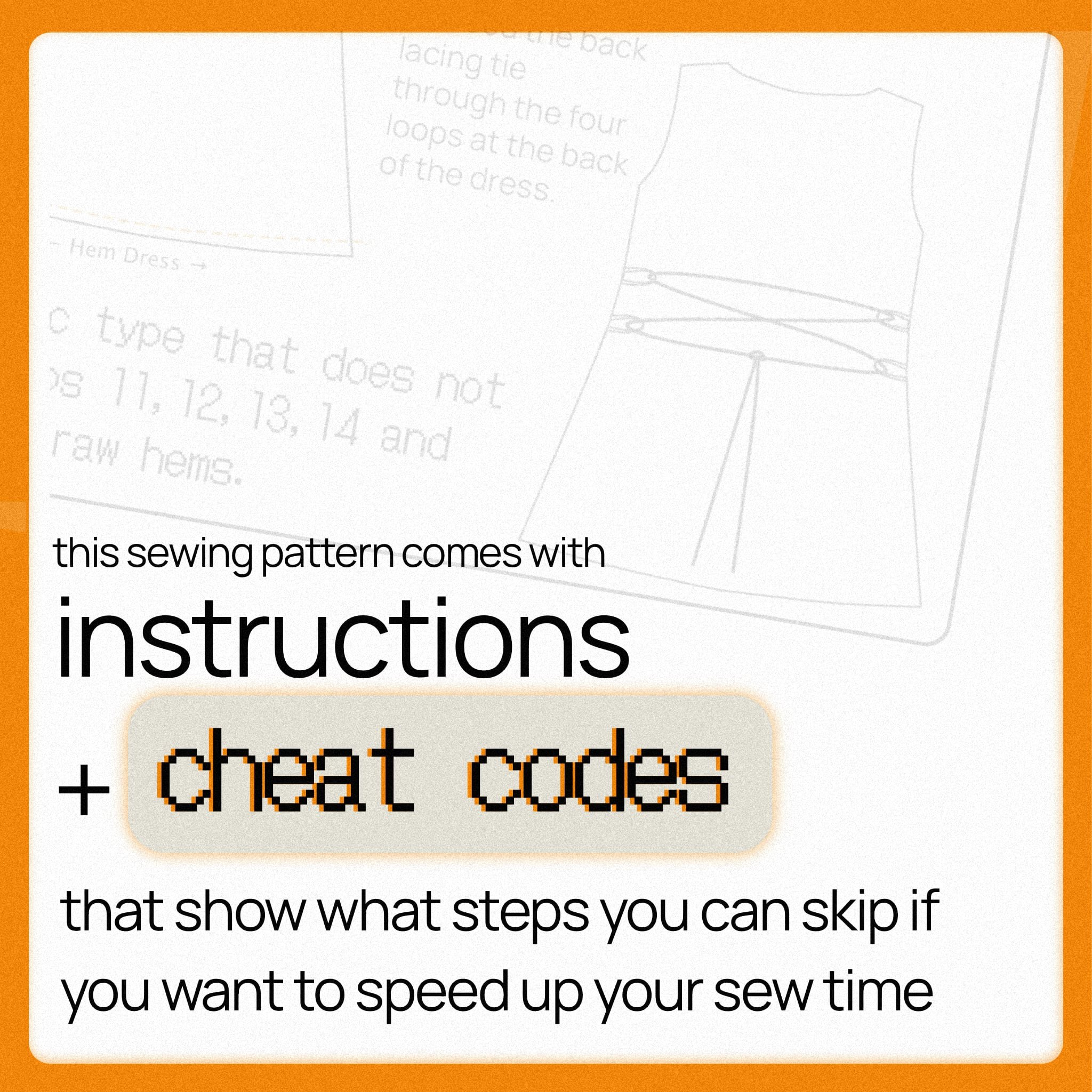 Following the instructions this project can be made in 3 hours.Step by step instructions + cheat codes that show what steps you can skip if you want to speed up your sew time ⚡️
