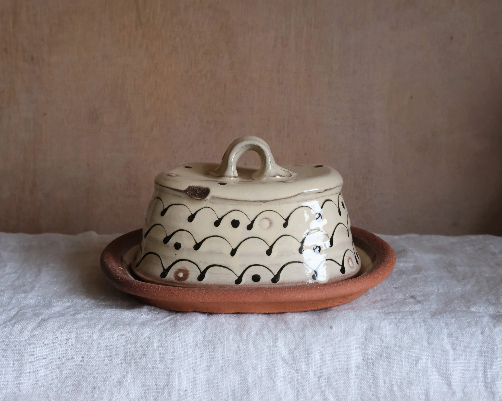 Slipware Butterdish