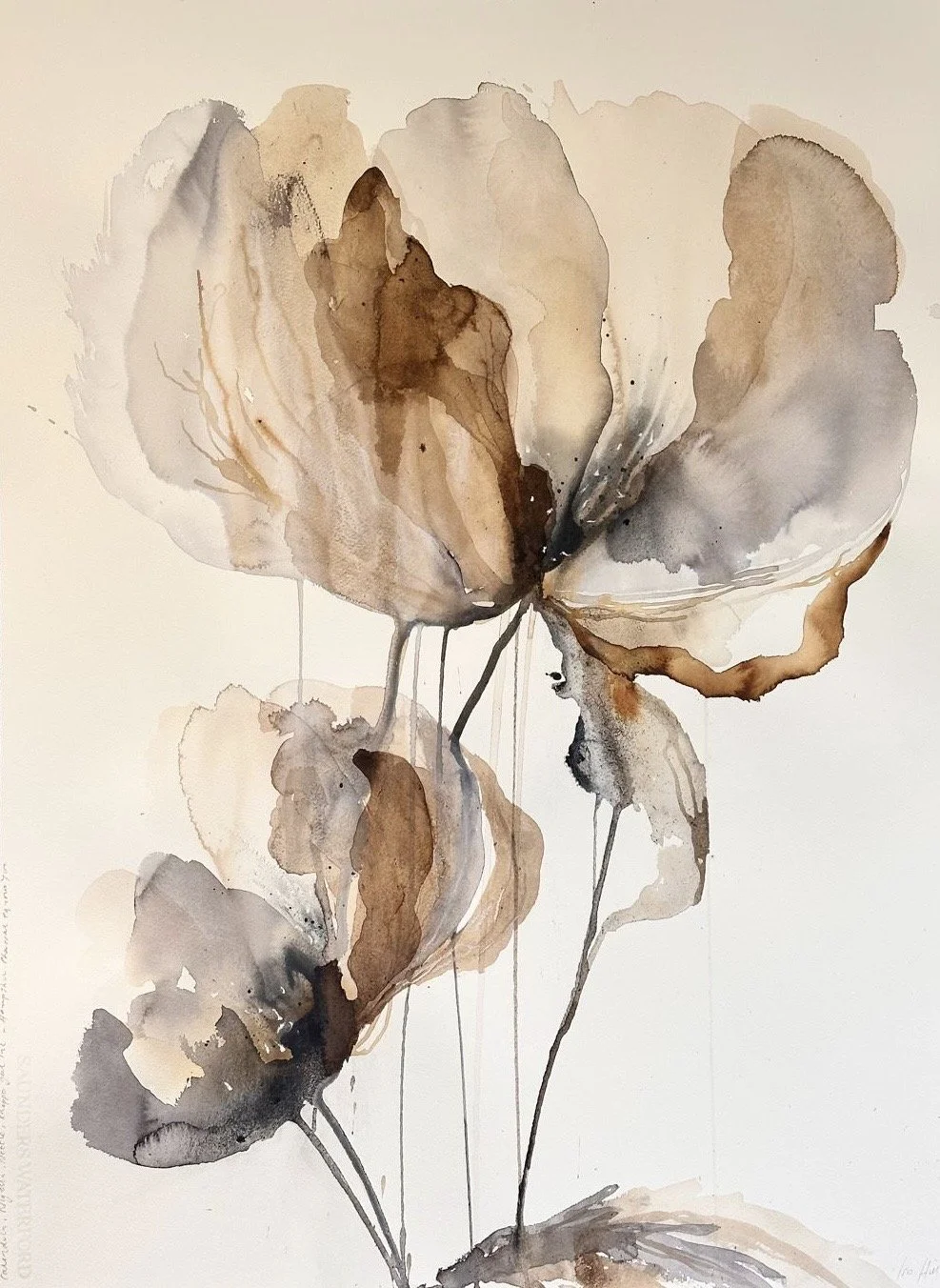 Original Watercolour | Wildflower Memory II, 56 x 76cm