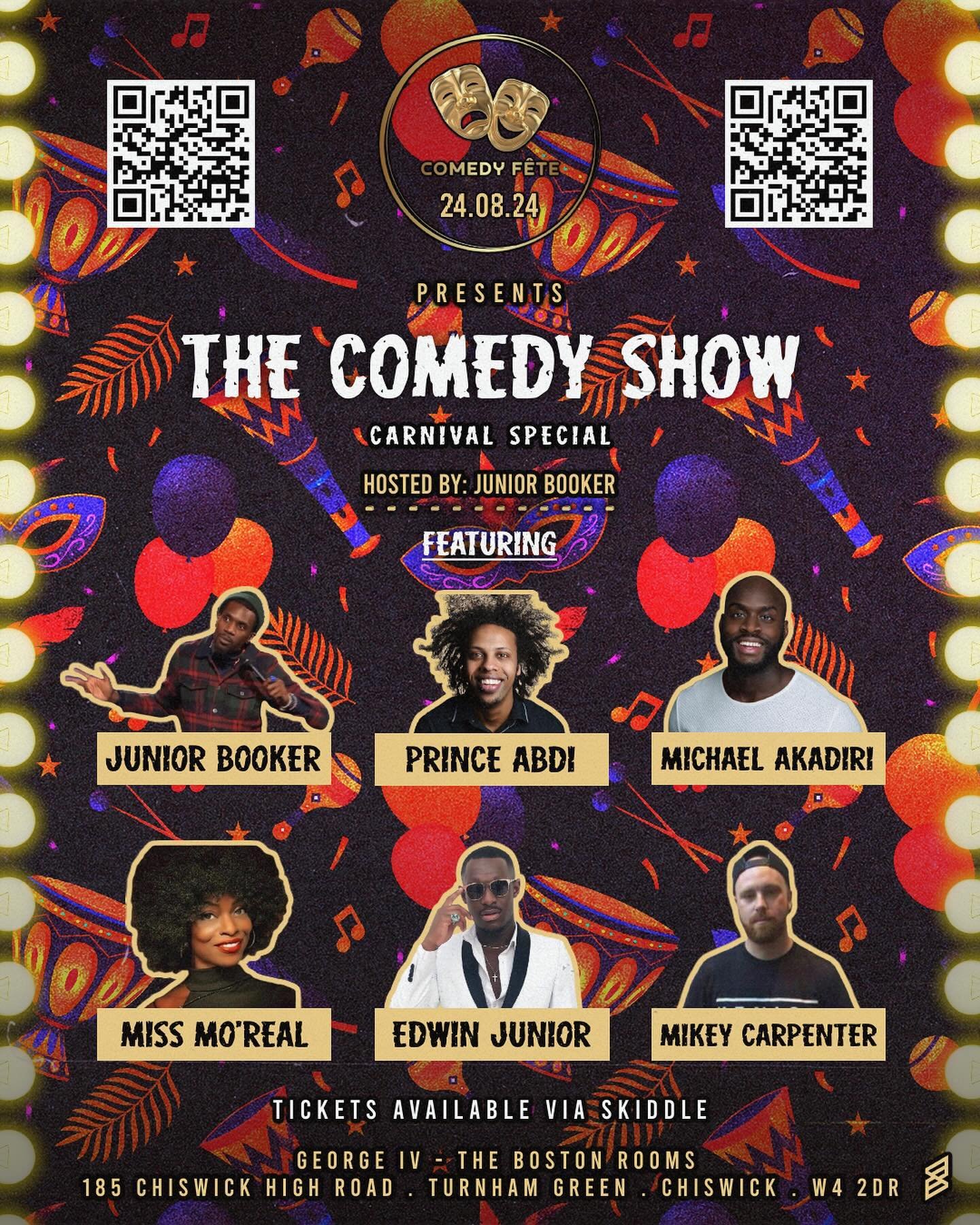 SOMETHING A LITTLE DIFFERENT.

COMEDY FET&Eacute; &lsquo;THE COMEDY SHOW&rsquo; FLYERS FOR THEIR SHOW ON 24.08.24 FEATURING THE ICONIC ACTS THEY PRESENT! 

@comedyfete 

DM for requests! 

#bkimage