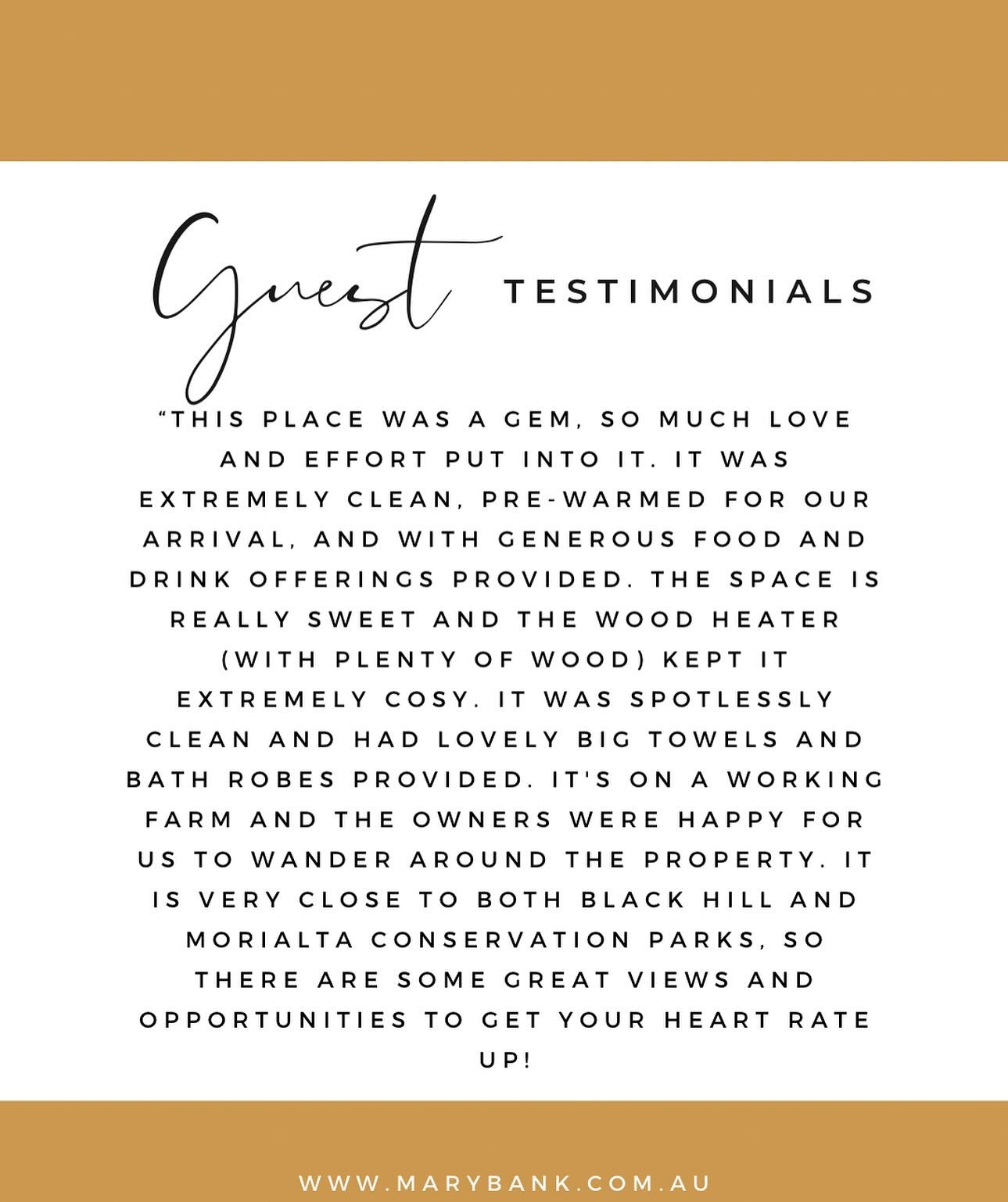 Oh this one gave me all the warm fuzzies 🧡

We pour a lot of heart into every stay here at Marybank &mdash; the kind of care that shows up in warm rooms, soft towels, a bottle waiting, and that toasty fire stacked and ready to go.

So when a guest w