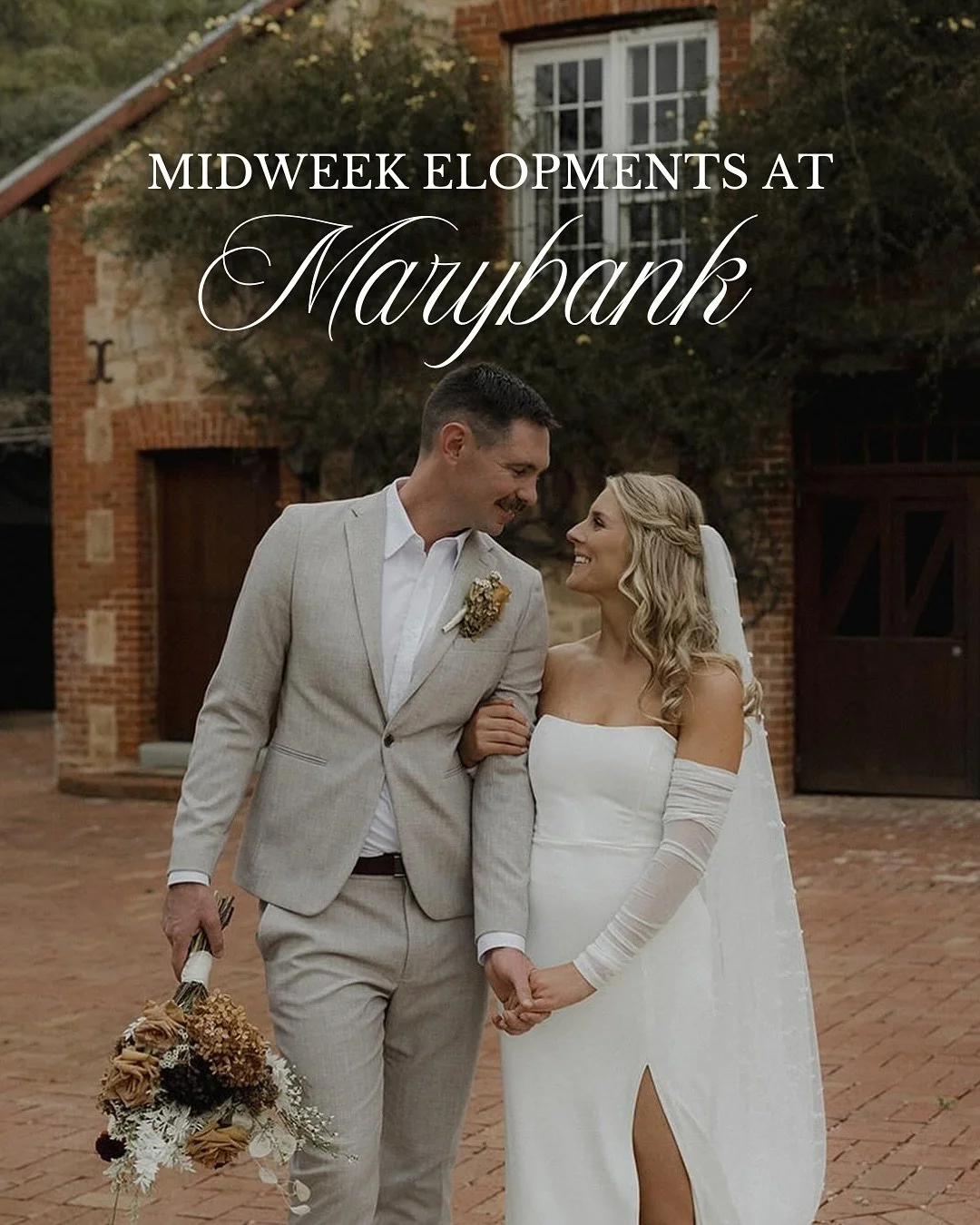 Midweek Elopements at Marybank ✨

Imagine saying yes surrounded by heritage stone, golden vines, and the people who matter most, without the overwhelm. Our Little Wedding Co. midweek elopements include everything you need for a beautiful, effortless 