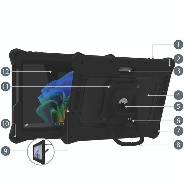 aXtion Pro MP Ultra Rugged Case for Surface Pro 11th Edition | Pro 10 | Pro 9 - Workflow Computing