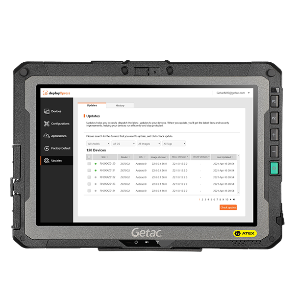 Getac ZX10-EX ATEX Fully Rugged Android Tablet - Workflow Computing