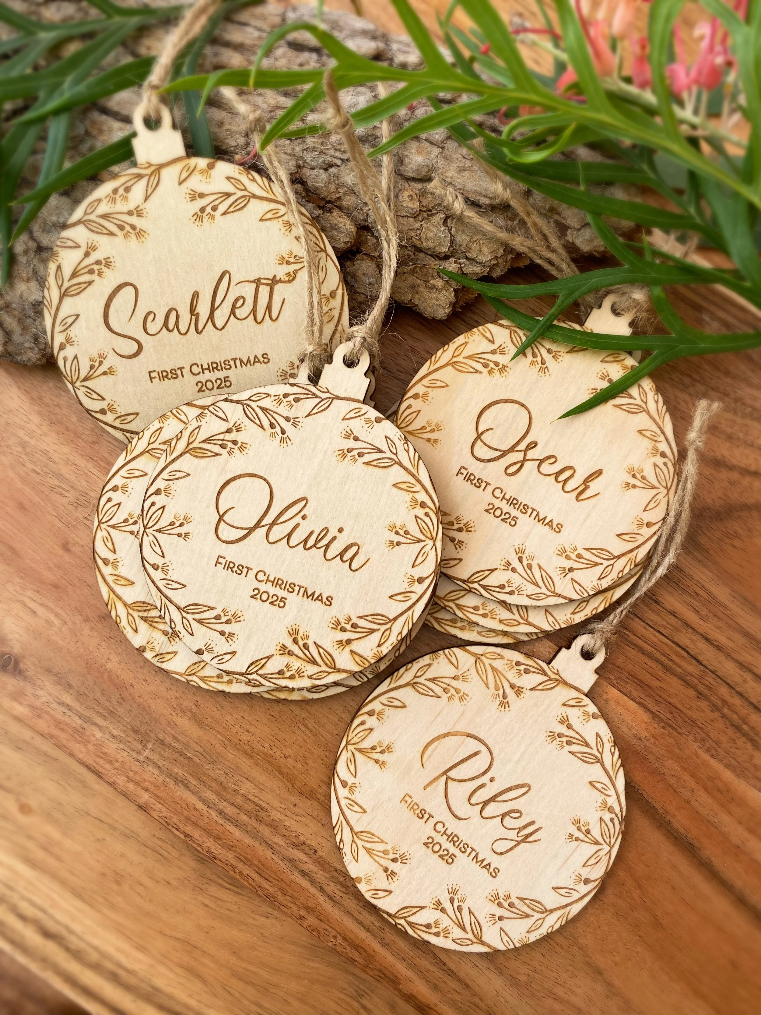 Blossom - Christmas Bauble - Customisable