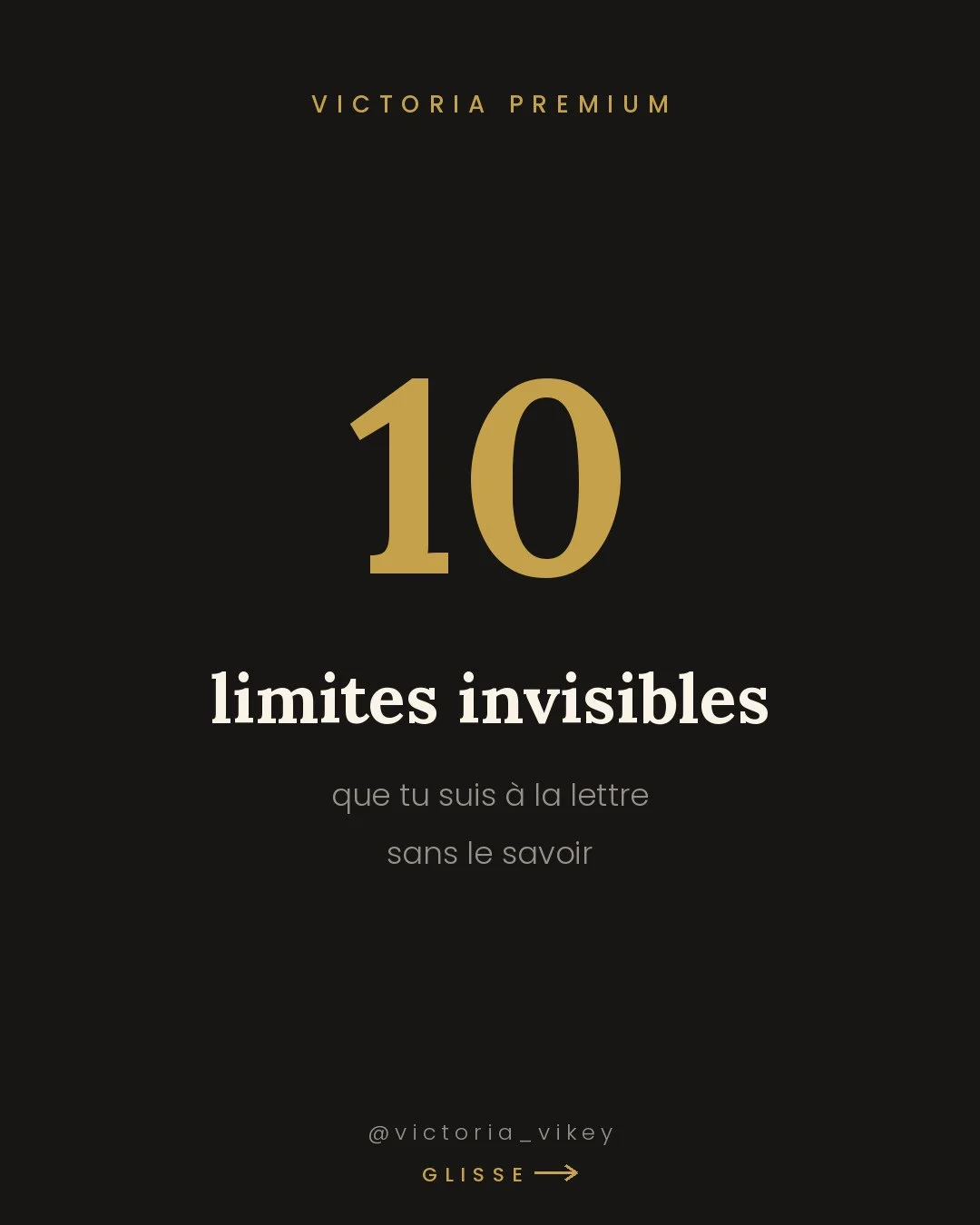 10 limites auto-impos&eacute;es que tu tra&icirc;nes peut-&ecirc;tre sans le savoir 👇⁠
⁠
&laquo; R&eacute;pondre &agrave; tout le monde dans la minute m&ecirc;me. &raquo;⁠
&laquo; Ne pas monter mes prix avant d'avoir plus de clientes. &raquo;⁠
&laqu