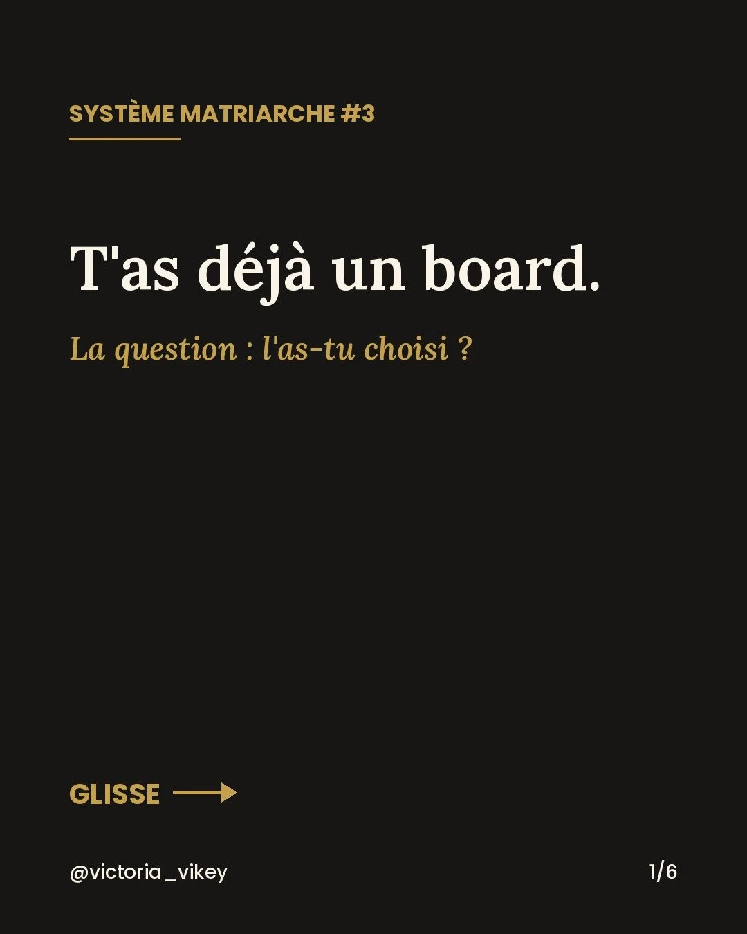 Montre-moi ton entourage, je vais te dire o&ugrave; sera ta business dans 3 ans 👀⁠
⁠
Les matriarches de ma famille le savaient : on ne b&acirc;tit pas seule. On choisit qui s'assoit &agrave; la table.⁠
⁠
MAIS..⁠
⁠
T'as d&eacute;j&agrave; un board. L