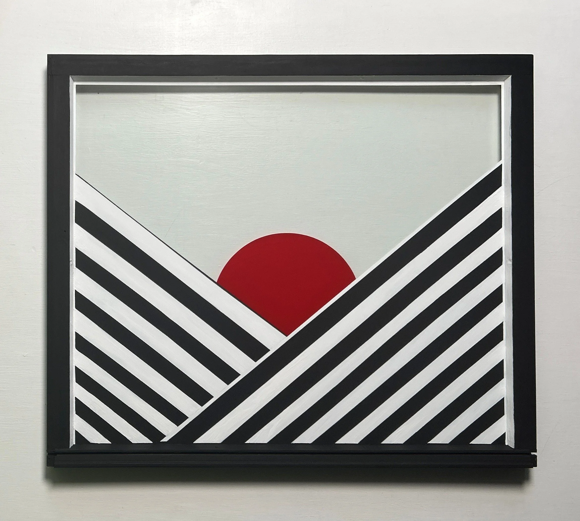 Obscura (2026)
   
Acrylic on reclaimed house window
(32"x27")