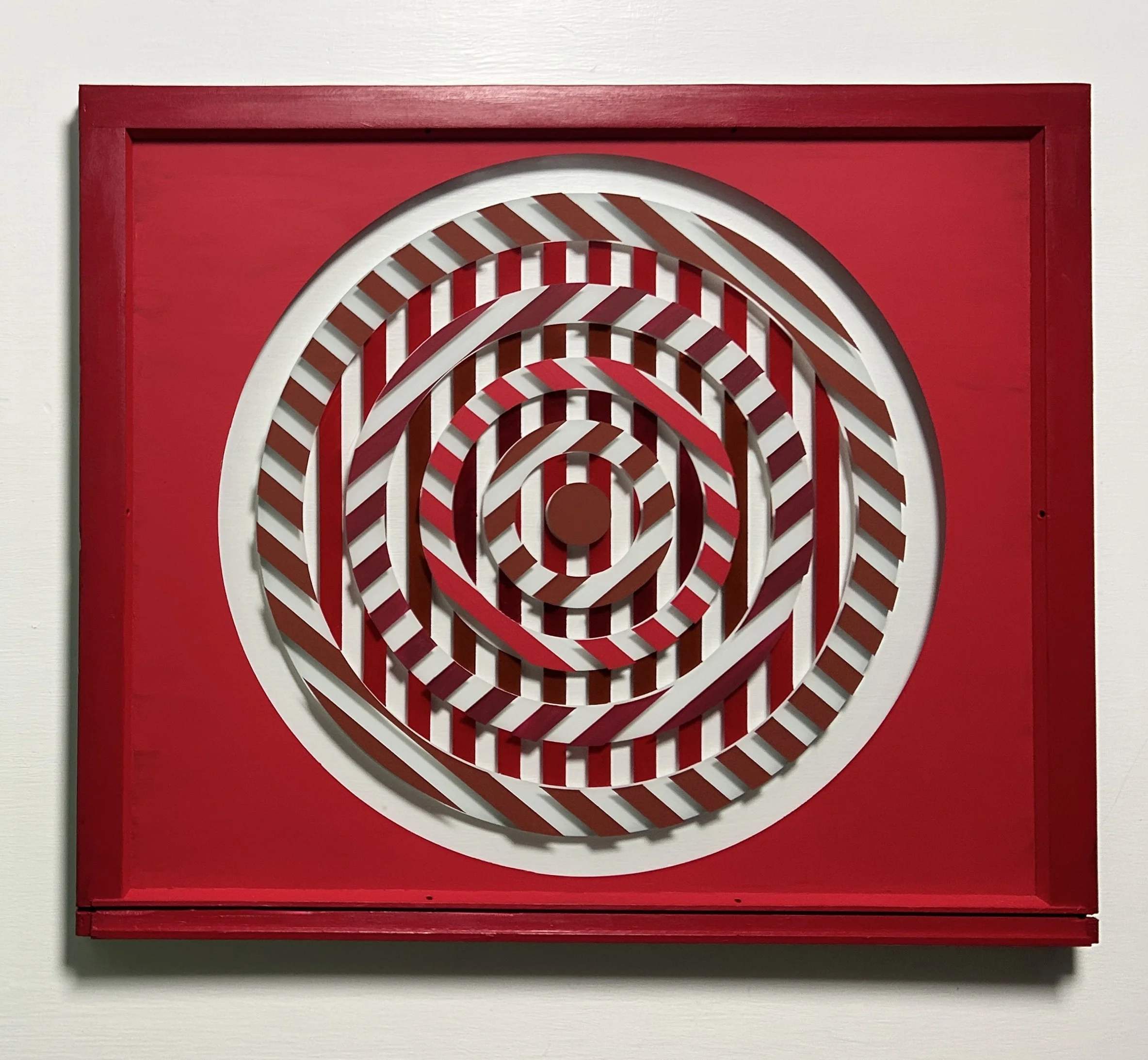 Motive (2026)
   
Acrylic on reclaimed house window
(32"x27")