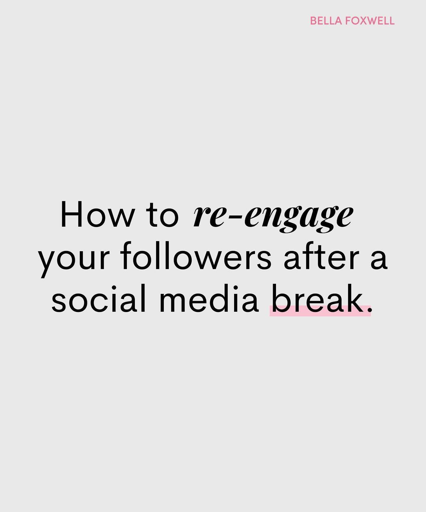 Stop overthinking it &amp; just do it already 💪

Have you ever had a week (or even a month or two 🤪) off social media?

Maybe a short &lsquo;pause&rsquo; turned into an unintentional Insta-vacay and now you&rsquo;re freaking out about how to reenga