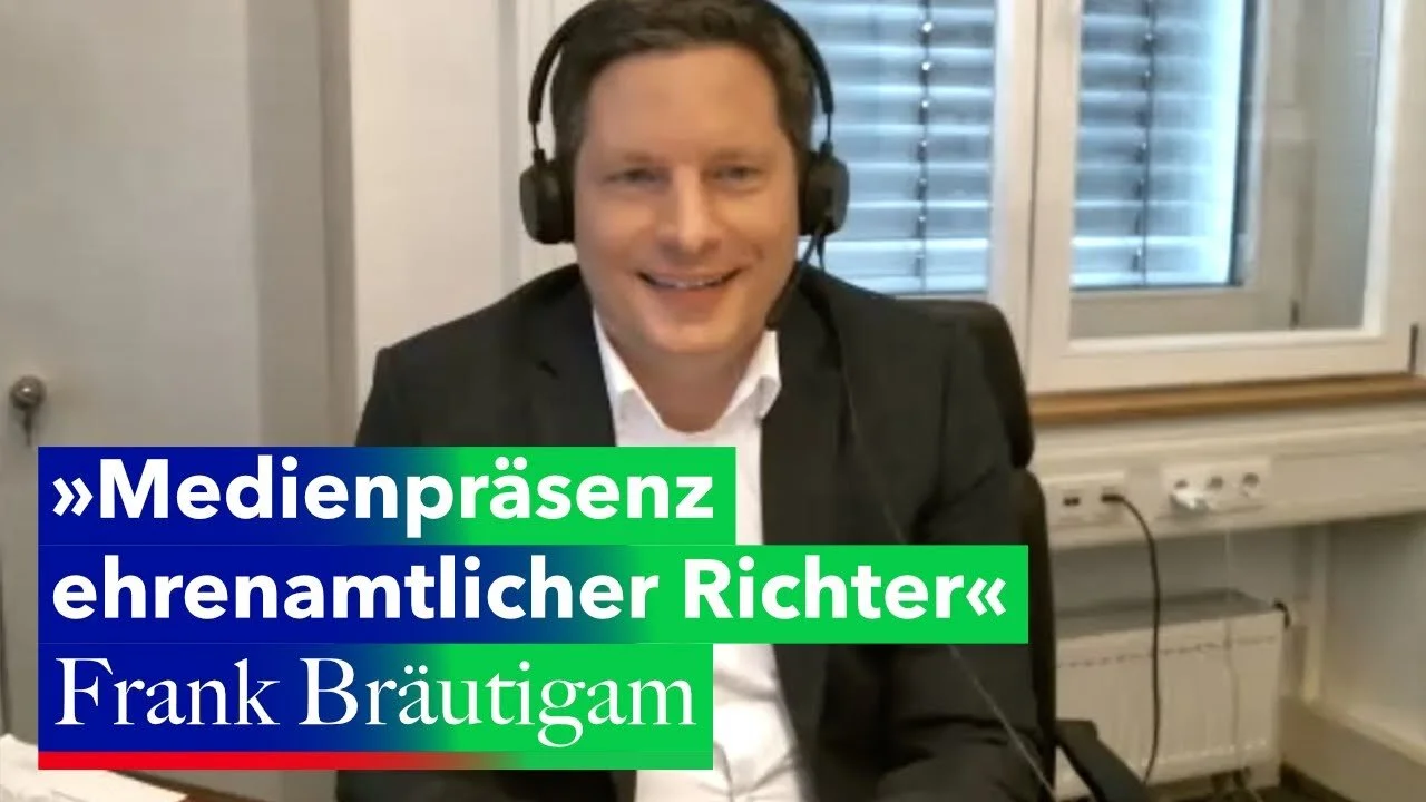 Zur Medienpräsenz ehrenamtlicher Richter*innen: im Gespräch mit Dr. Frank Bräutigam (ARD)