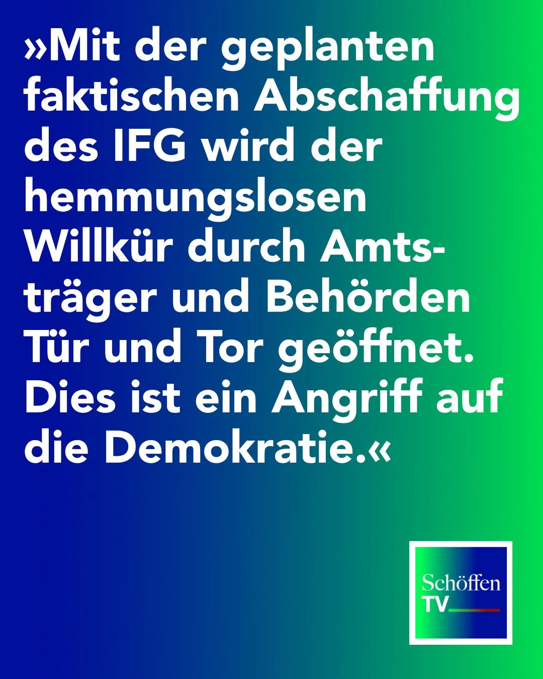 Demokratie bedroht