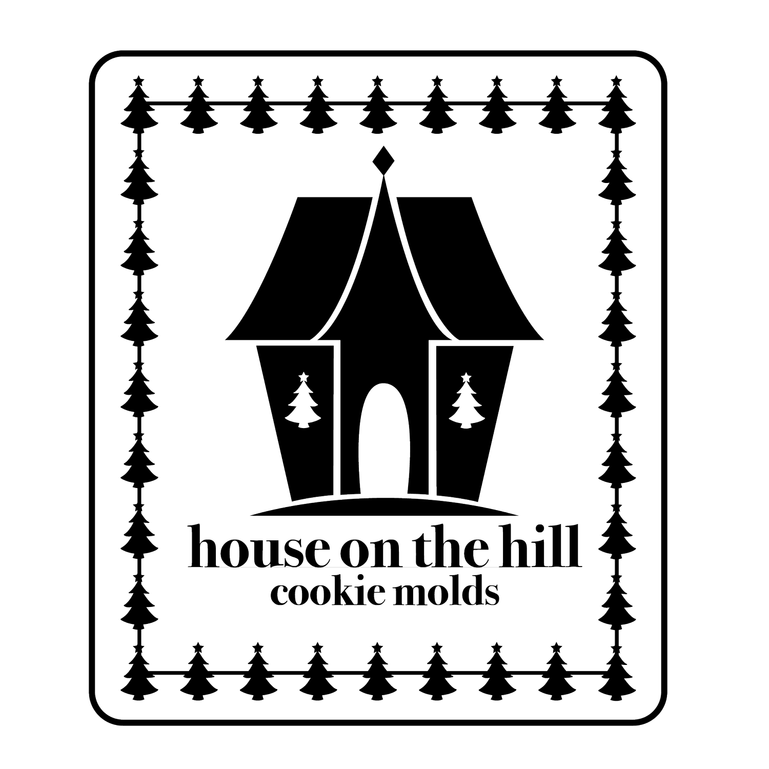 House on the Hill Cookie Molds