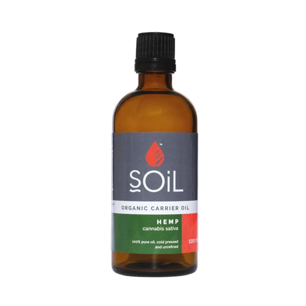 Certified Organic Hemp Seed Oil - Cold-Pressed Carrier Oil For Massage & Skin