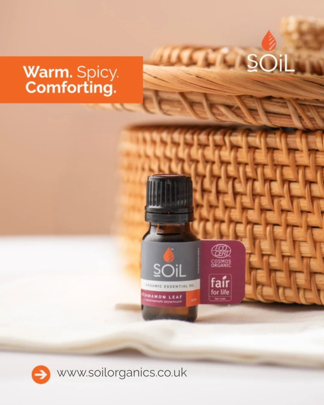 Cinnamon Leaf carries a softer spice than cinnamon bark, making it warm, slightly sweet and deeply comforting. 

👉Diffuse it in cooler evenings or blend with orange for a cosy, uplifting atmosphere

#aromatherapy #naturalremedies #organic #essential