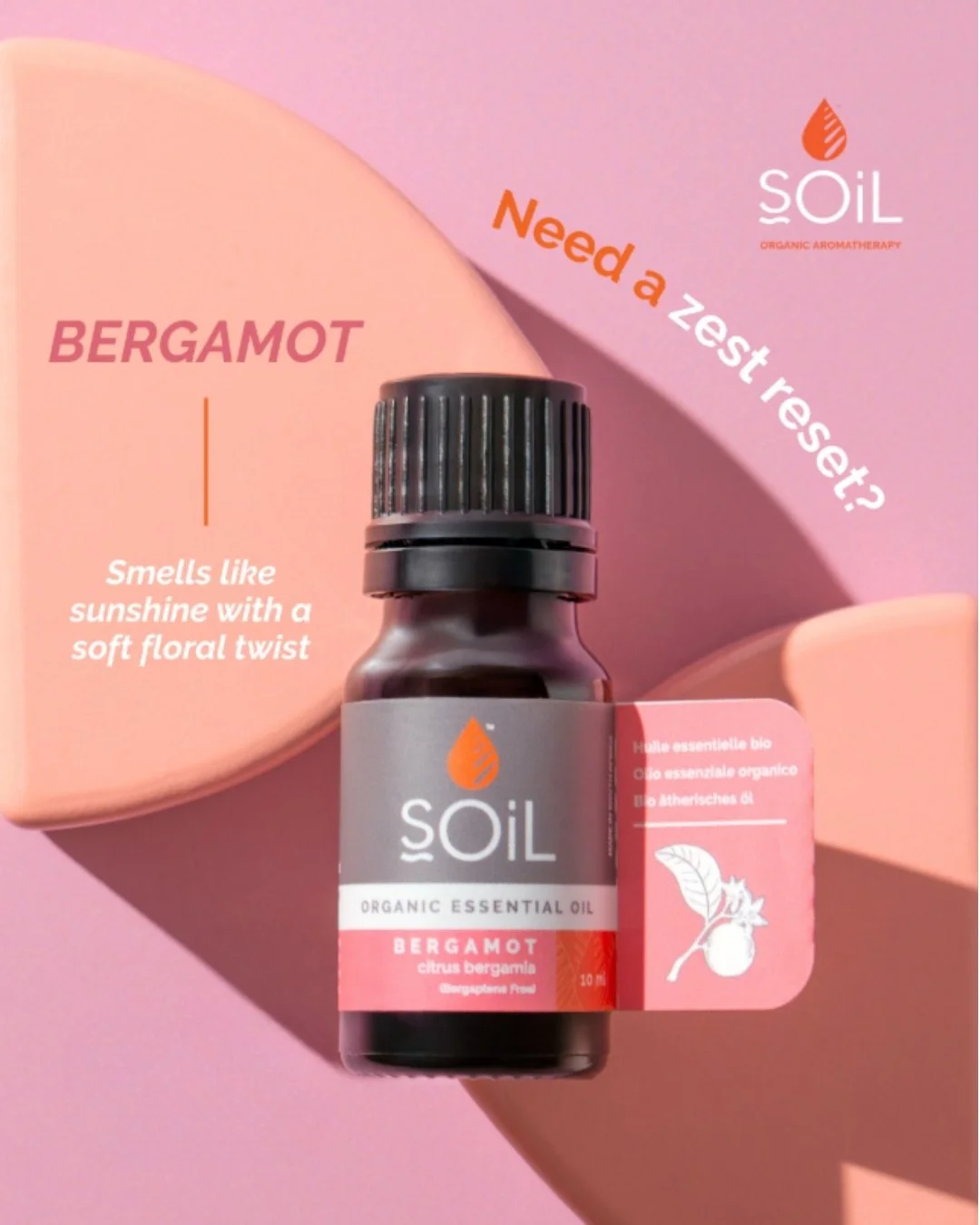 Bergamot smells like sunshine with a soft floral twist☀️

Bright but not sharp. Sweet but not heavy.
Diffuse it when your home needs lifting.

#aromatherapy #organic #essentialoils #naturalremedies #crueltyfree #vegan #greenbeauty #aromatherapyproduc