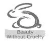 Beauty without cruelty logo with a swirl design