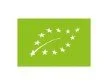 European Union logo with a green background and white stars forming a leaf shape.