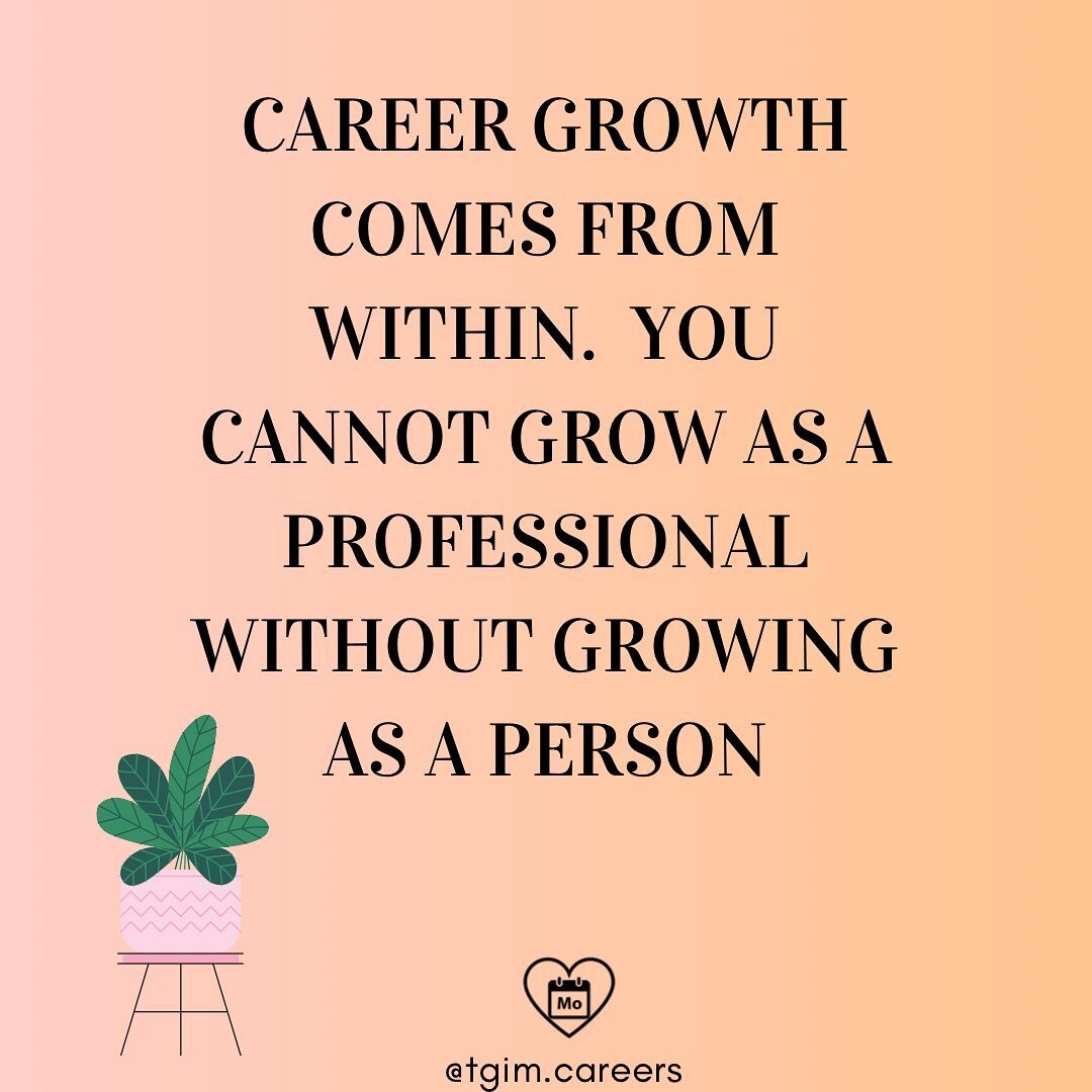 If you want to see true growth, you have to do internal work. 

You can&rsquo;t separate &ldquo;career&rdquo; from &ldquo;life&rdquo; for meaningful movement, as much as you might want to. 

This doesn&rsquo;t mean letting go of your boundaries. Not 