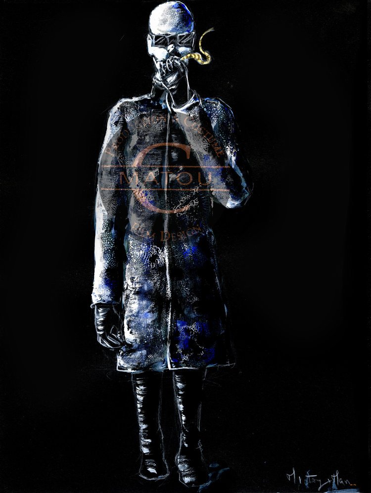 These Mystery Men ingest insects and their whole body is covered with a long coat, sunglasses and gloves. Their bald head is covered with a white powder and their skin is crackled. They look human but their limbs are extraordinarily longer.