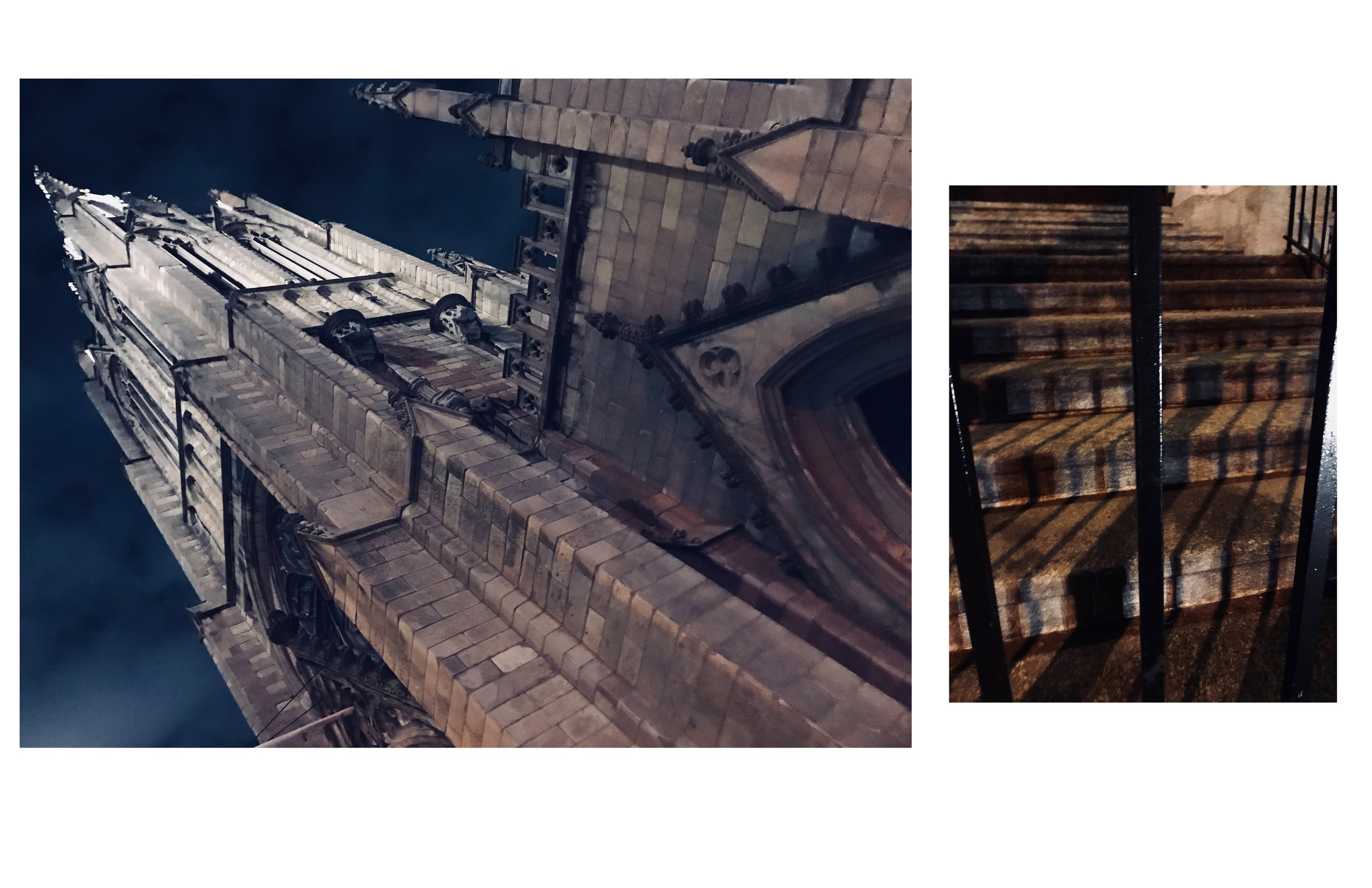 The Church looks vertiginous as a warning that it is not safe.