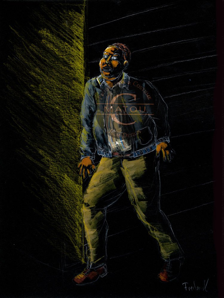 Fredrick came to warn White. Fredrick is hiding but will be murdered by the Strangers.