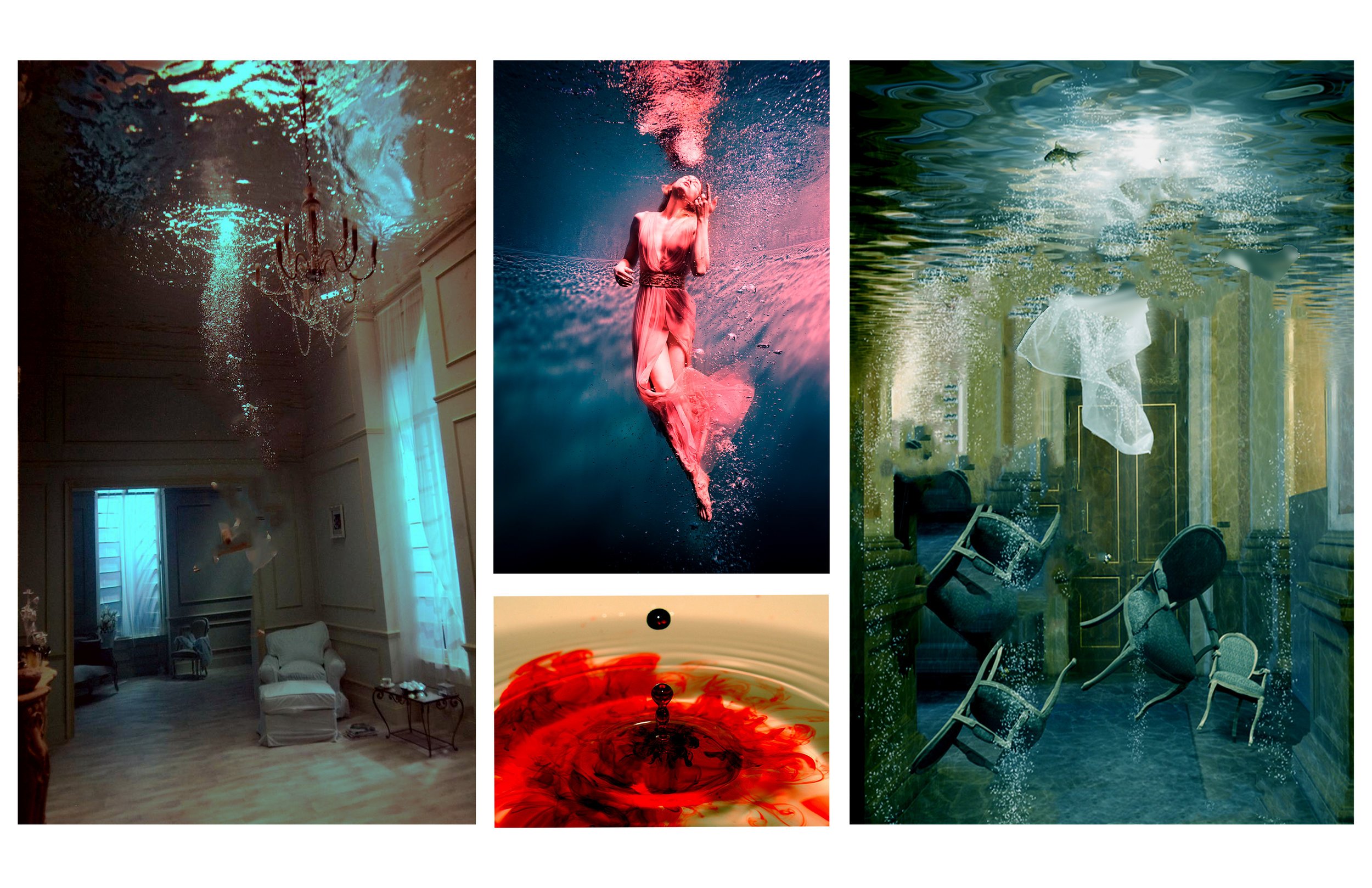 DREAM SEQUENCE
White dreams of water filling the apartment and being discovered by the Strangers.
