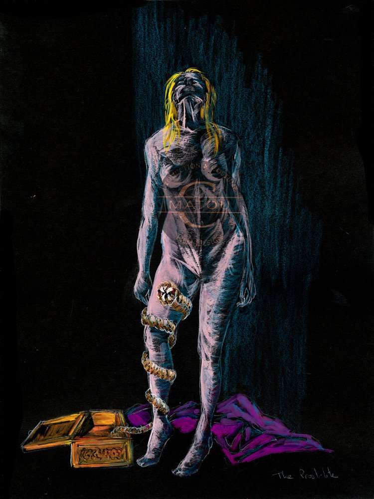She has a strange connection with an alien like insect