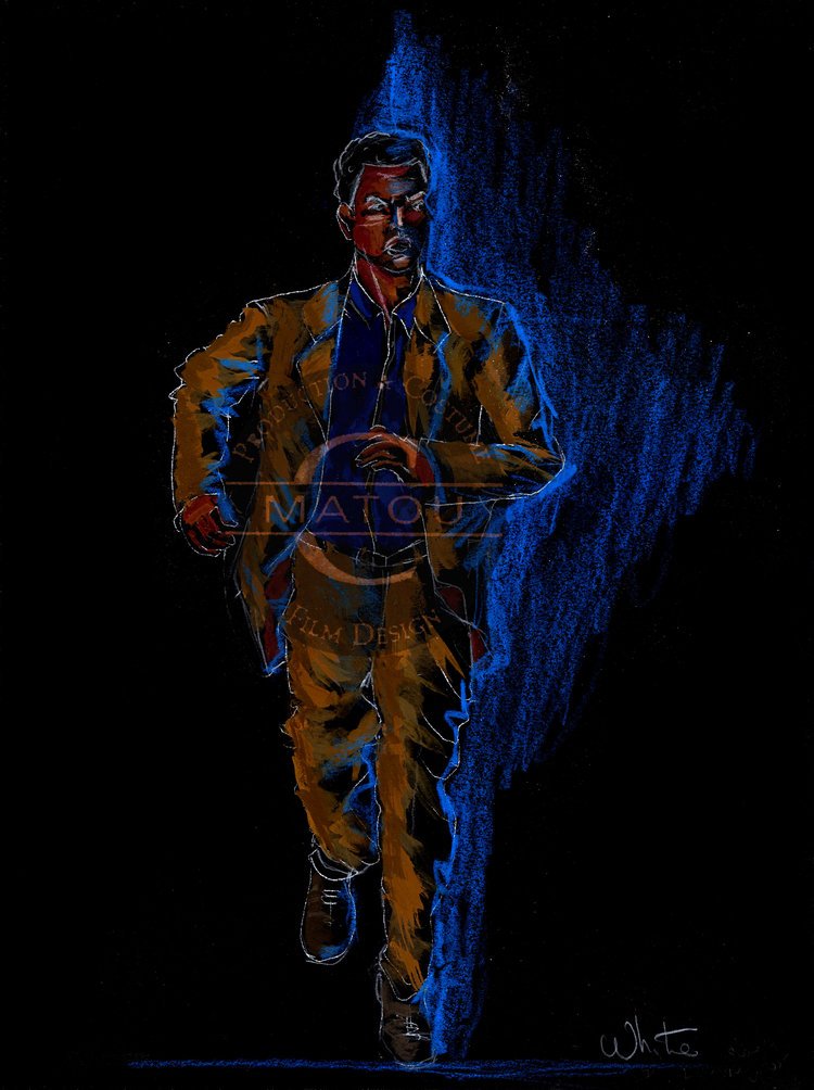 White is always running away from the shadows that follow him.
