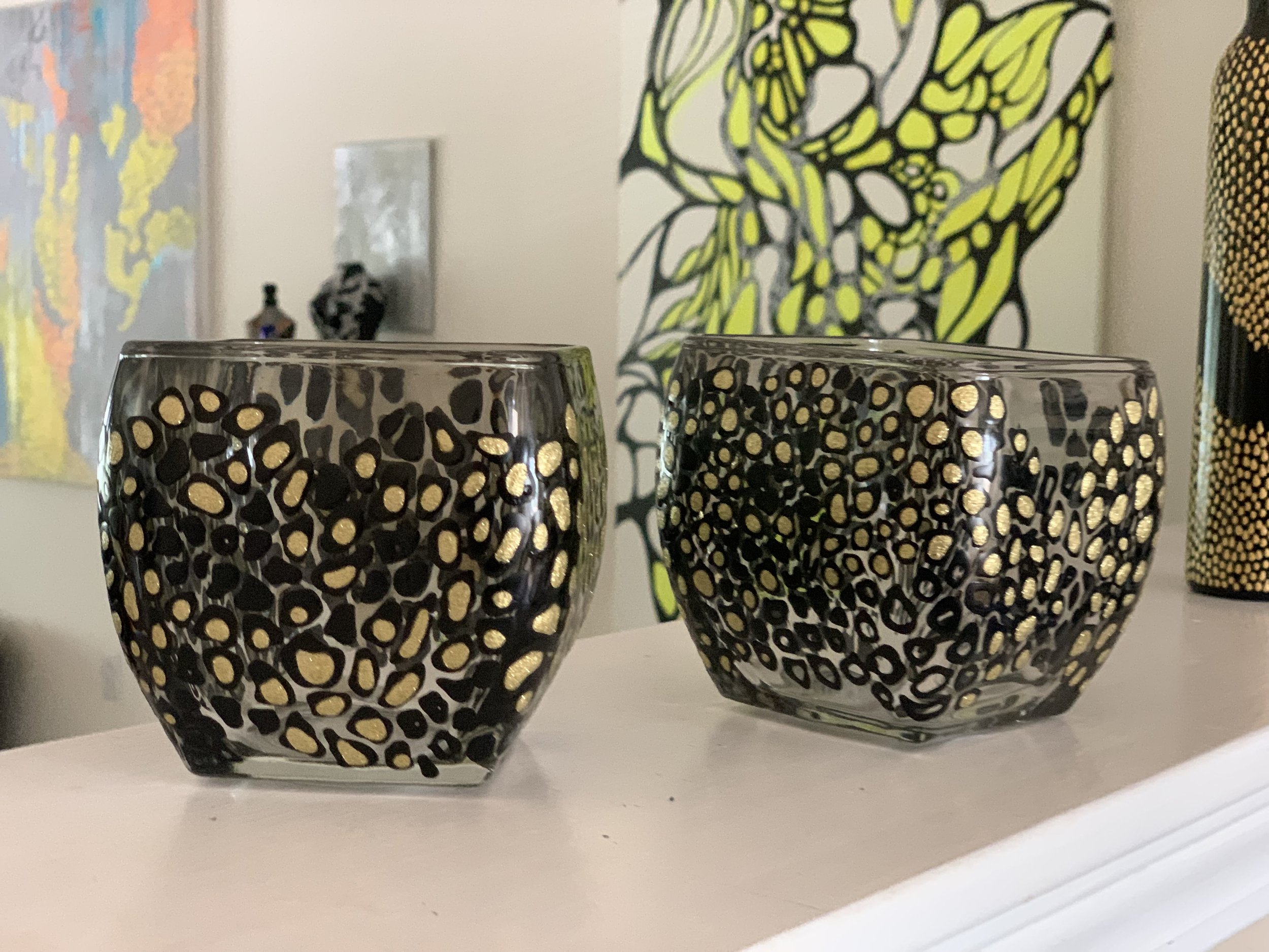 Large custom candle holders