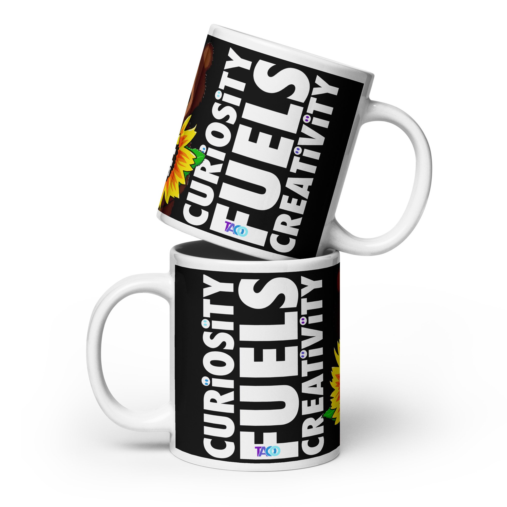 White Be Curious 20oz mug