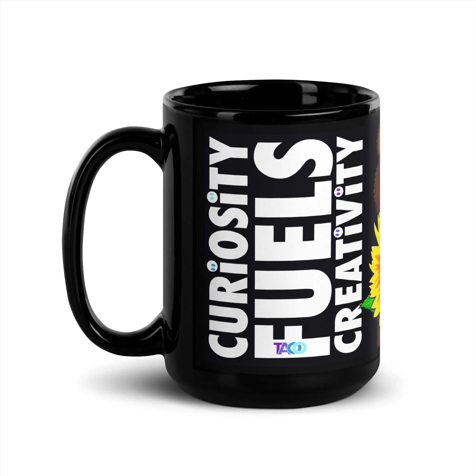 Black Be Curious 15oz Mug