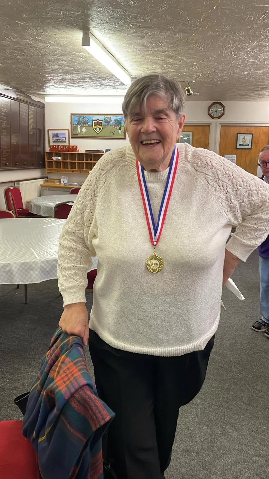 Jacky with her Medhurst trophy medal
