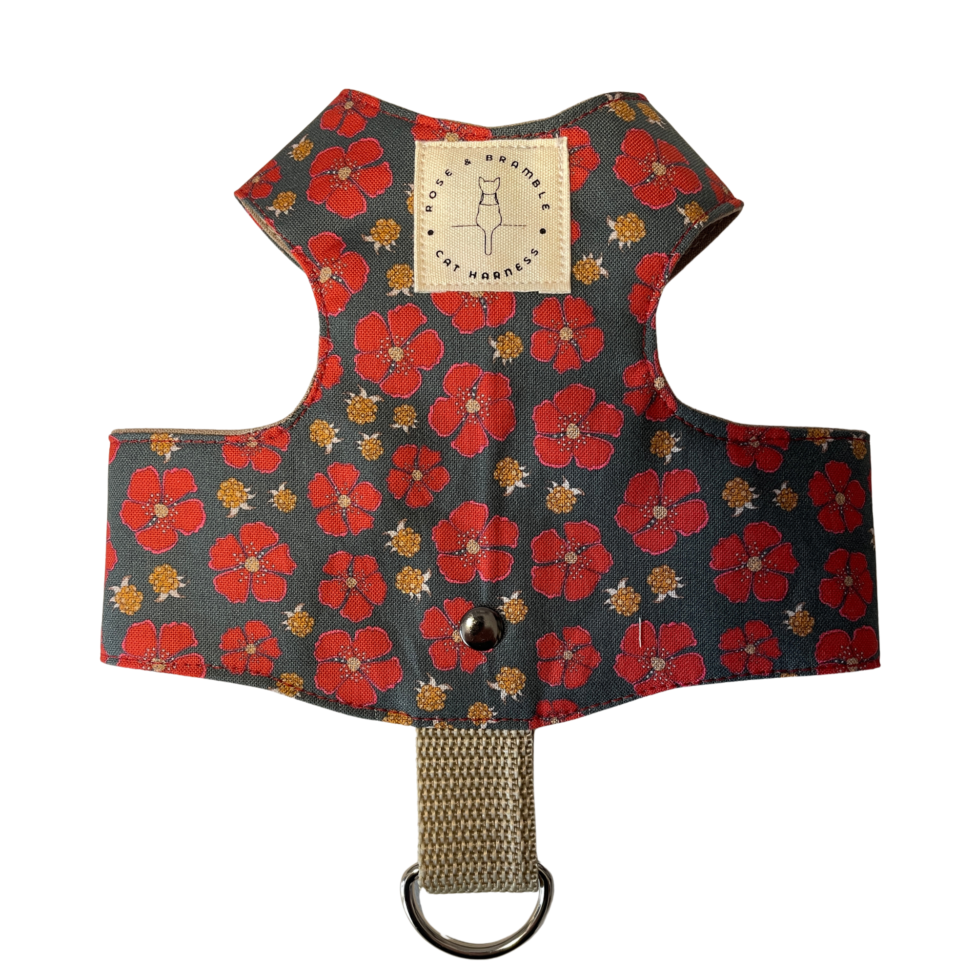 Escape proof cat harness, Kitten harness, walking harness, Nordic berries