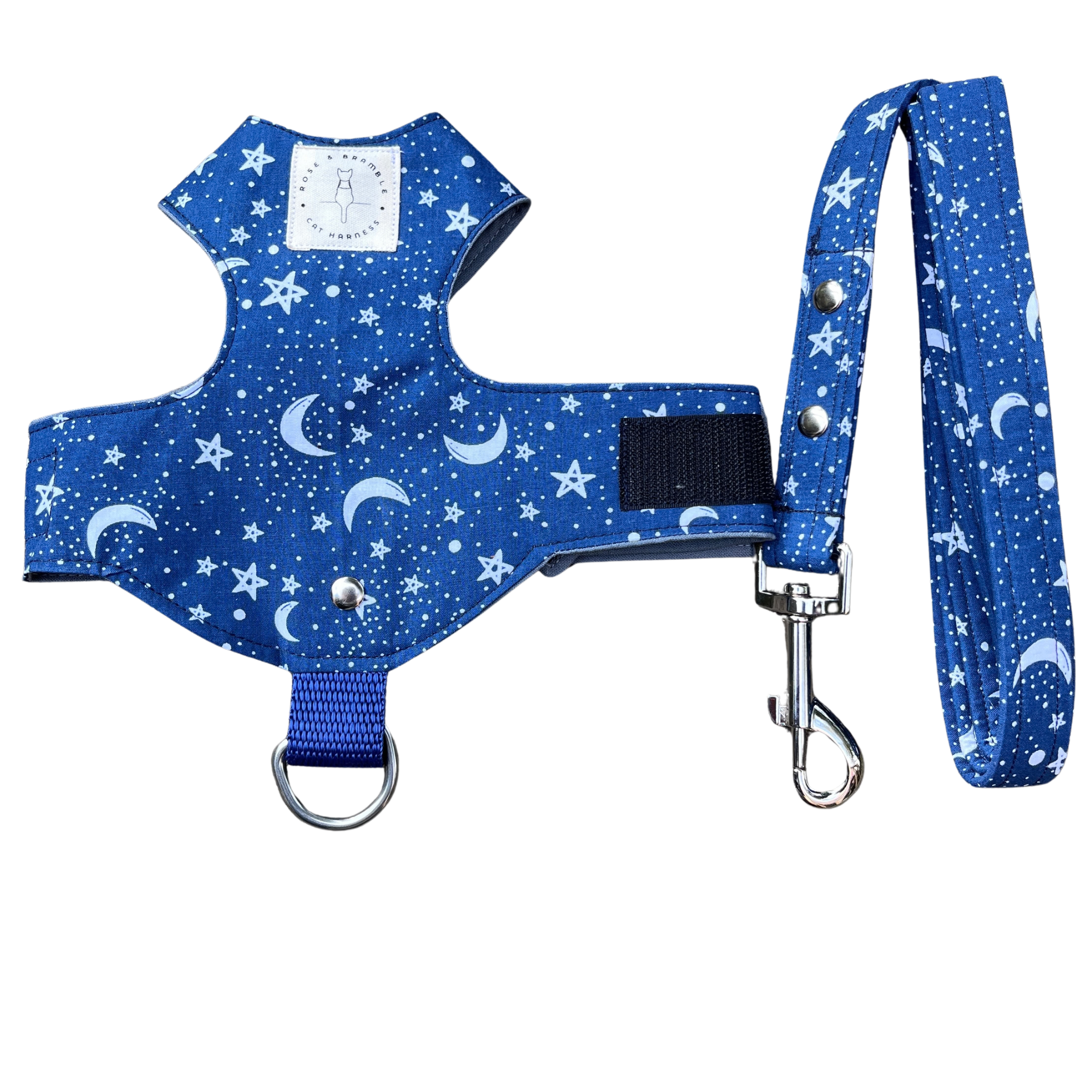 Cat, Kitten harness, Escape proof, lead,leash -Night Sky