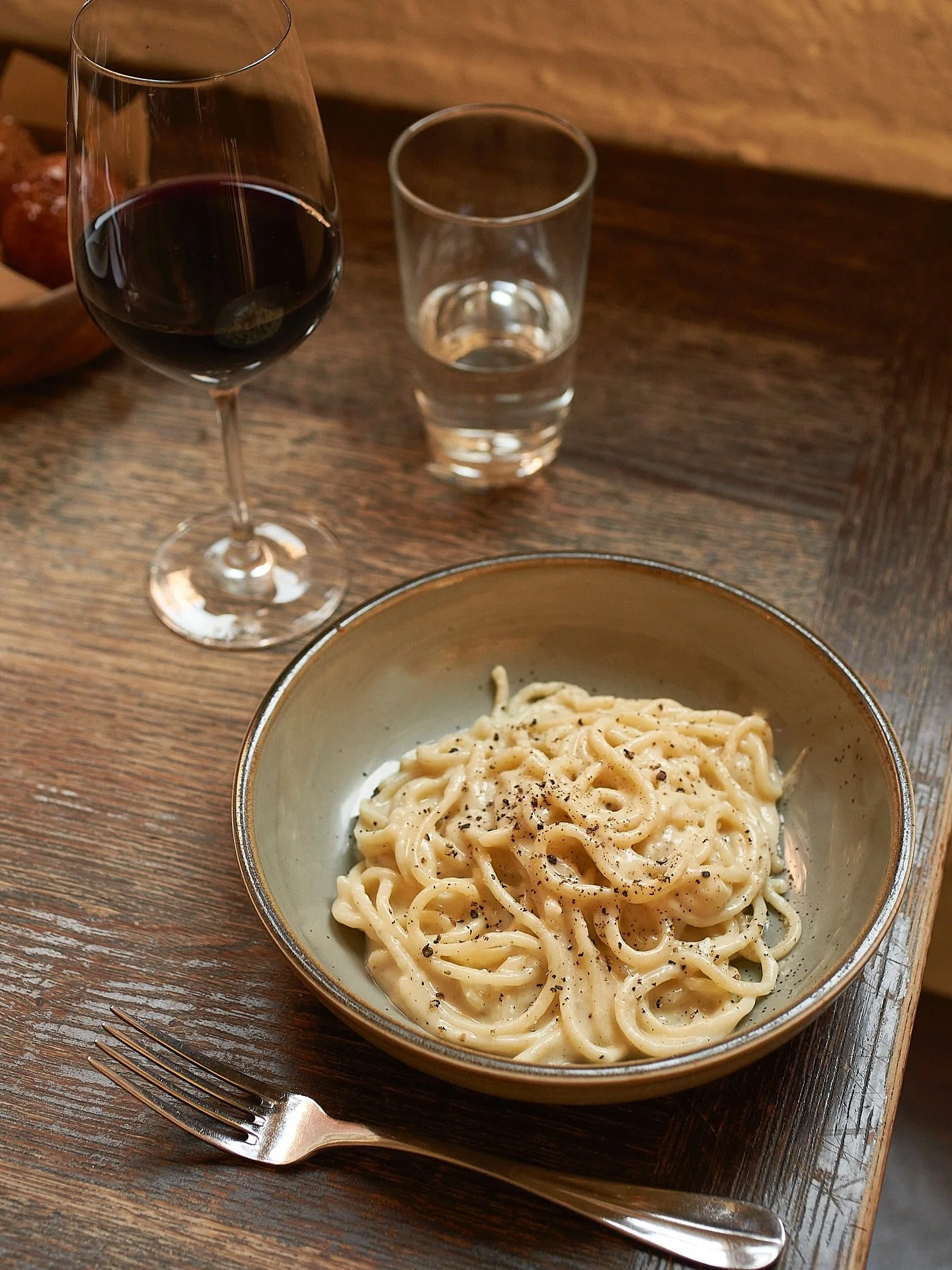Four ingredients. Endless perfection. Our Cacio e Pepe is Roman simplicity at its finest—creamy, peppery, unforgettable.