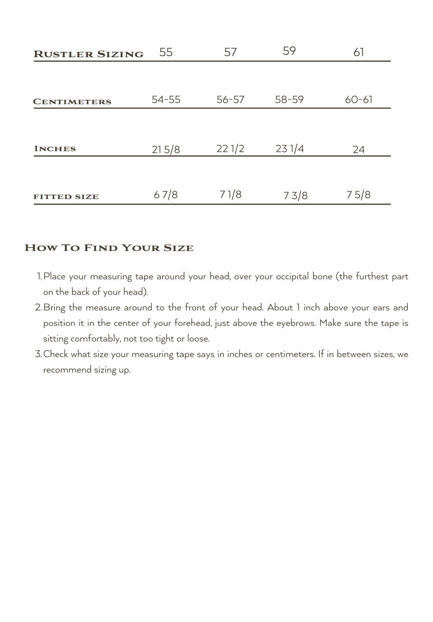 Hat Sizing — Rustler Hat Co.