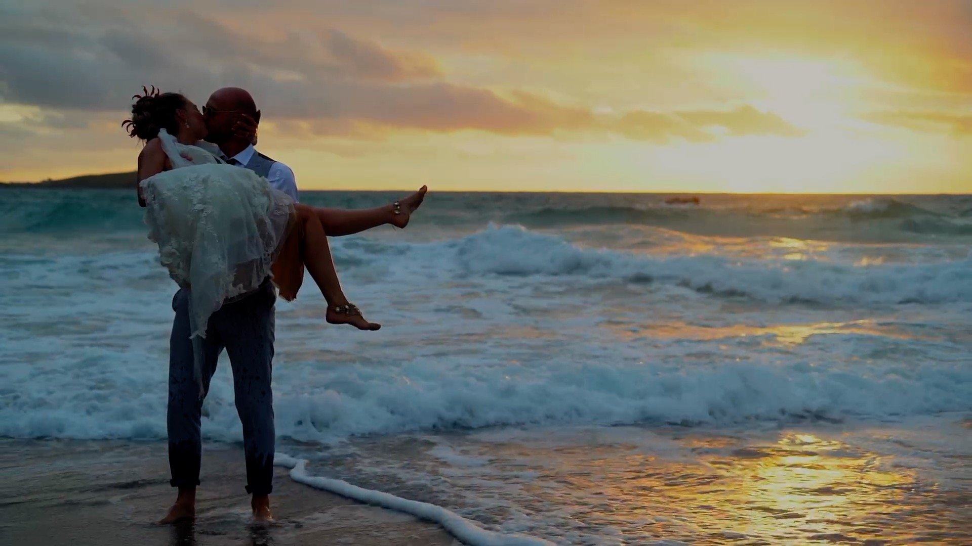 Boho Bride Wedding Videographer Lusty Glaze Newquay Cornwall