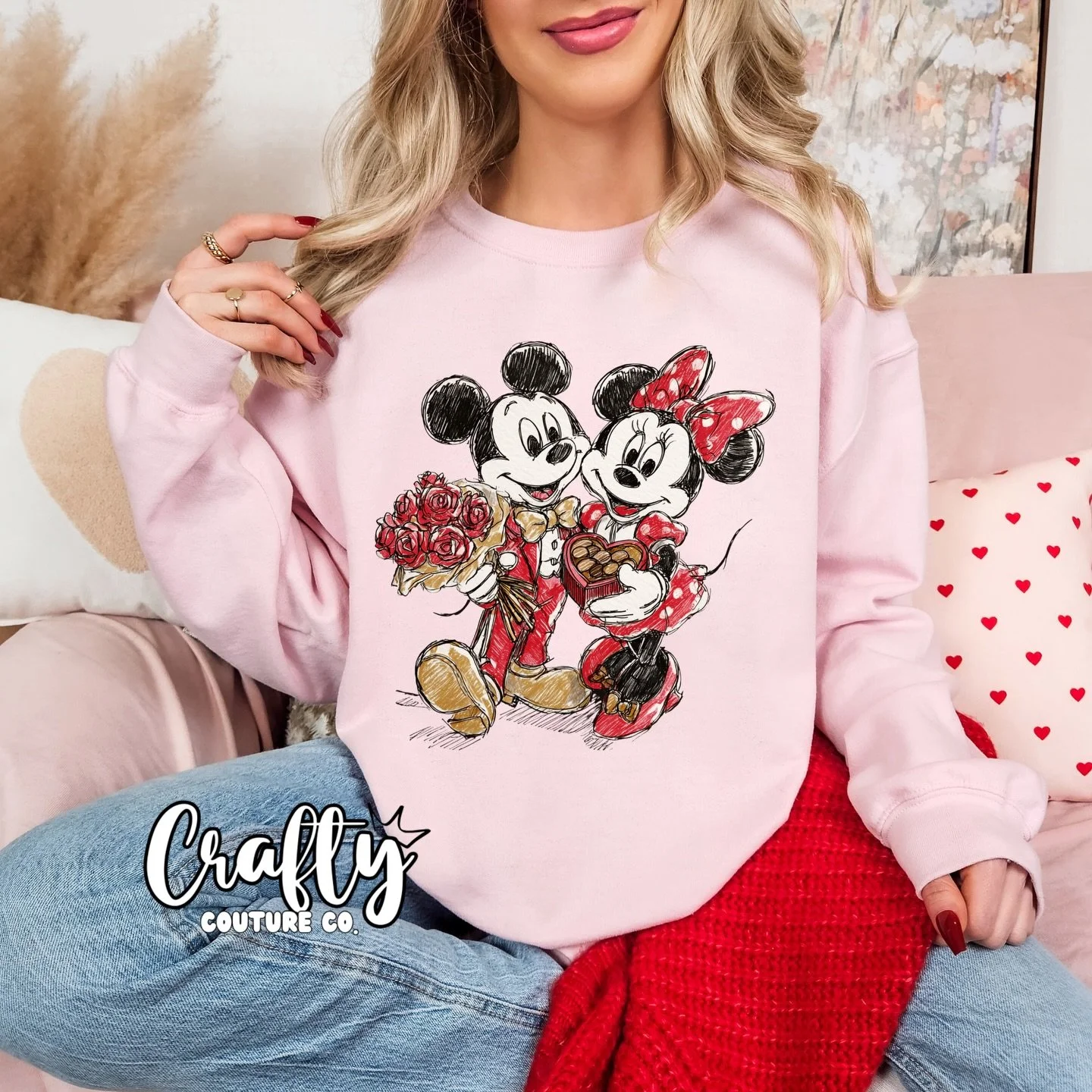 💕 NEW ARRIVAL: Valentine Matching Crews! 💕

Stopppp 😭🥹 these are too cute!!
Our Valentine mouse couple crewnecks are here and they&rsquo;re the perfect mix of cozy + adorable.

✨ Available in Adult + Toddler sizes
✨ Super soft + comfy
✨ Perfect f