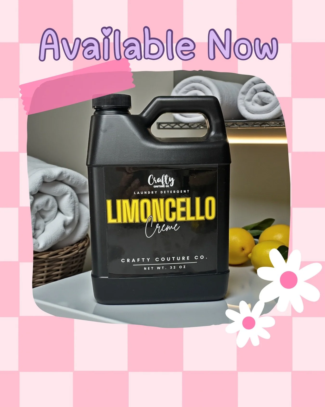 🍋 Limoncello Cr&egrave;me Laundry Detergent 🍋
Fresh. Creamy. Clean.

Available now 🫧✨

#LimoncelloCreme
#LaundryTok
#HandmadeHome
#CleanHomeVibes
#SmallBusinessLove