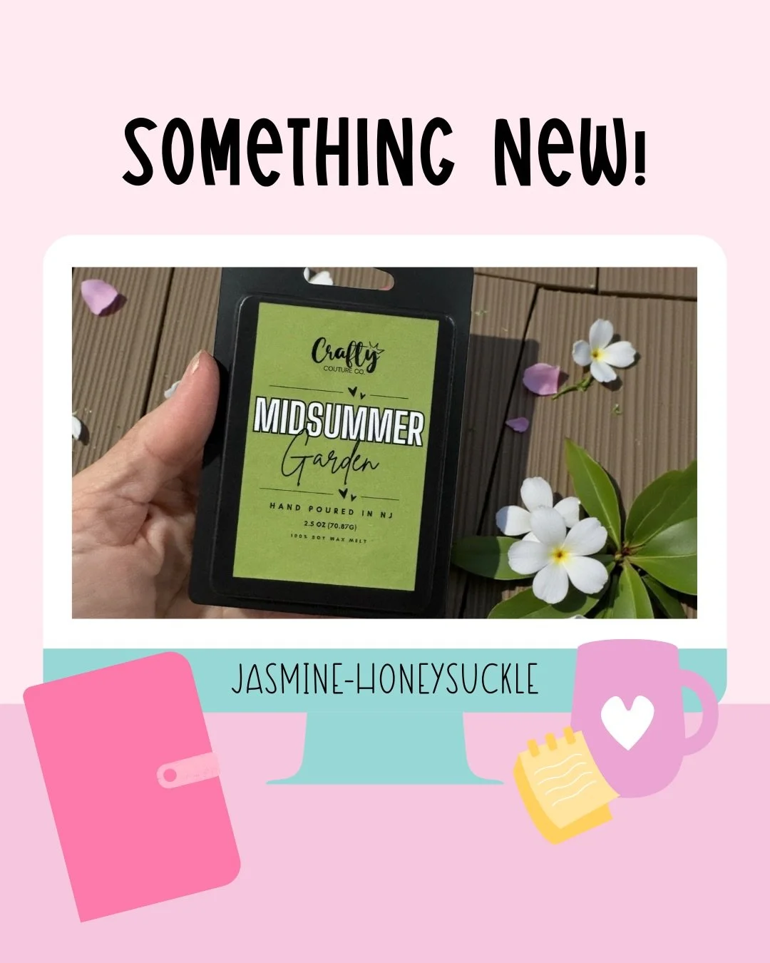 🌼 NEW DROP 🌼
Midsummer Garden Wax Melts are now available!
Clean &bull; dreamy &bull; summer-perfect
Run, don&rsquo;t walk 🏃&zwj;♀️✨

🛒 Shop now on the site

#WaxMelts
#HandPouredHome
#SummerScents
#HomeFragrance
#SmallBusinessLove