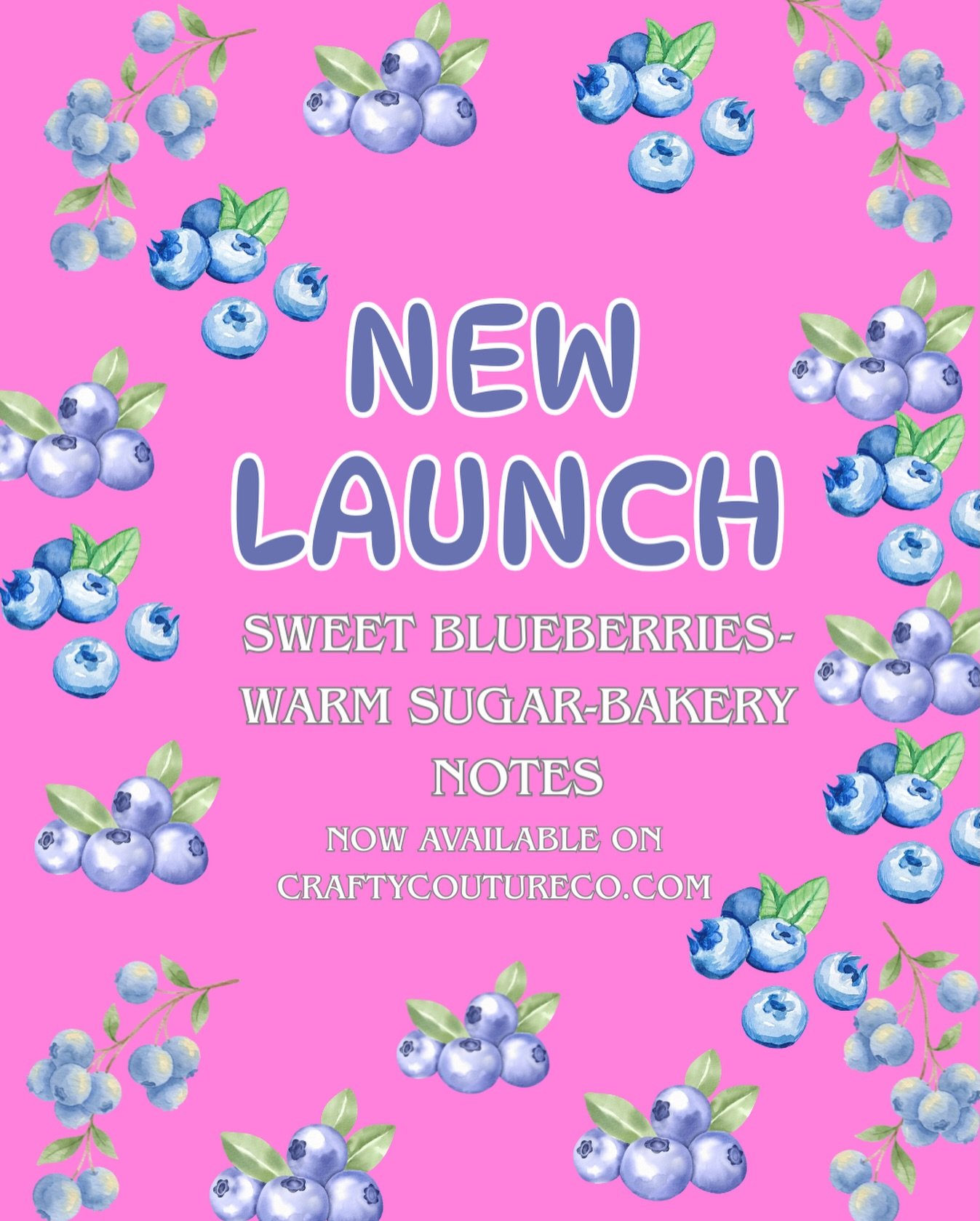NEW LAUNCH
Blueberry Sugar 3-Wick Candle
Sweet Blueberries &bull; Warm Sugar &bull; Bakery Notes

✨ Small Batch Pour
🫐 Now Available &mdash; Link in Bio

#3wickcandles #soycandles #bakeryscents