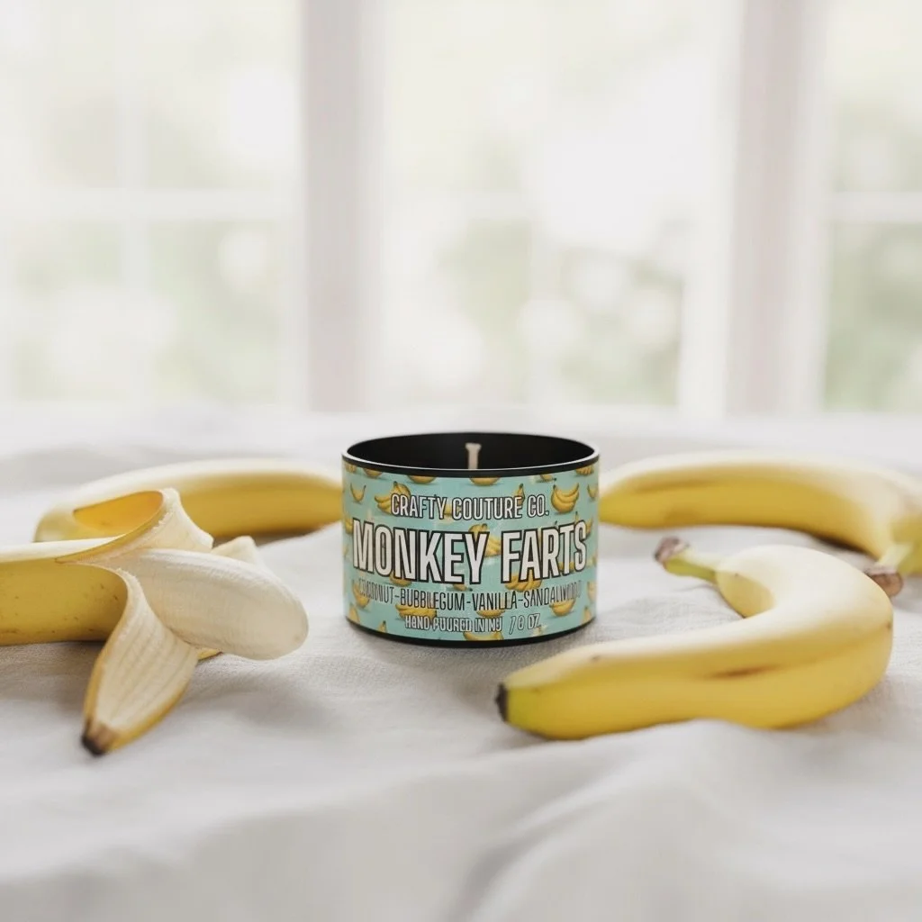 Something fun is coming&hellip; 🍌

Our Monkey Farts candle launches March 28 and it smells like a tropical dessert dream! Think sweet bananas, creamy coconut, and warm vanilla all wrapped into one cozy candle.

✔ Hand poured in NJ
✔ Soy wax
✔ Small 