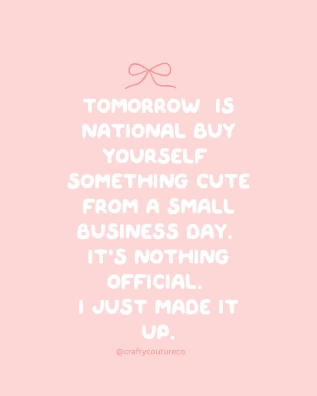 Supporting a small business means supporting a dream, a family, and a whole lot of late nights and Alanis💗

If you choose to shop small tomorrow (even if it&rsquo;s just browsing or sharing), it means everything to makers like me ✨