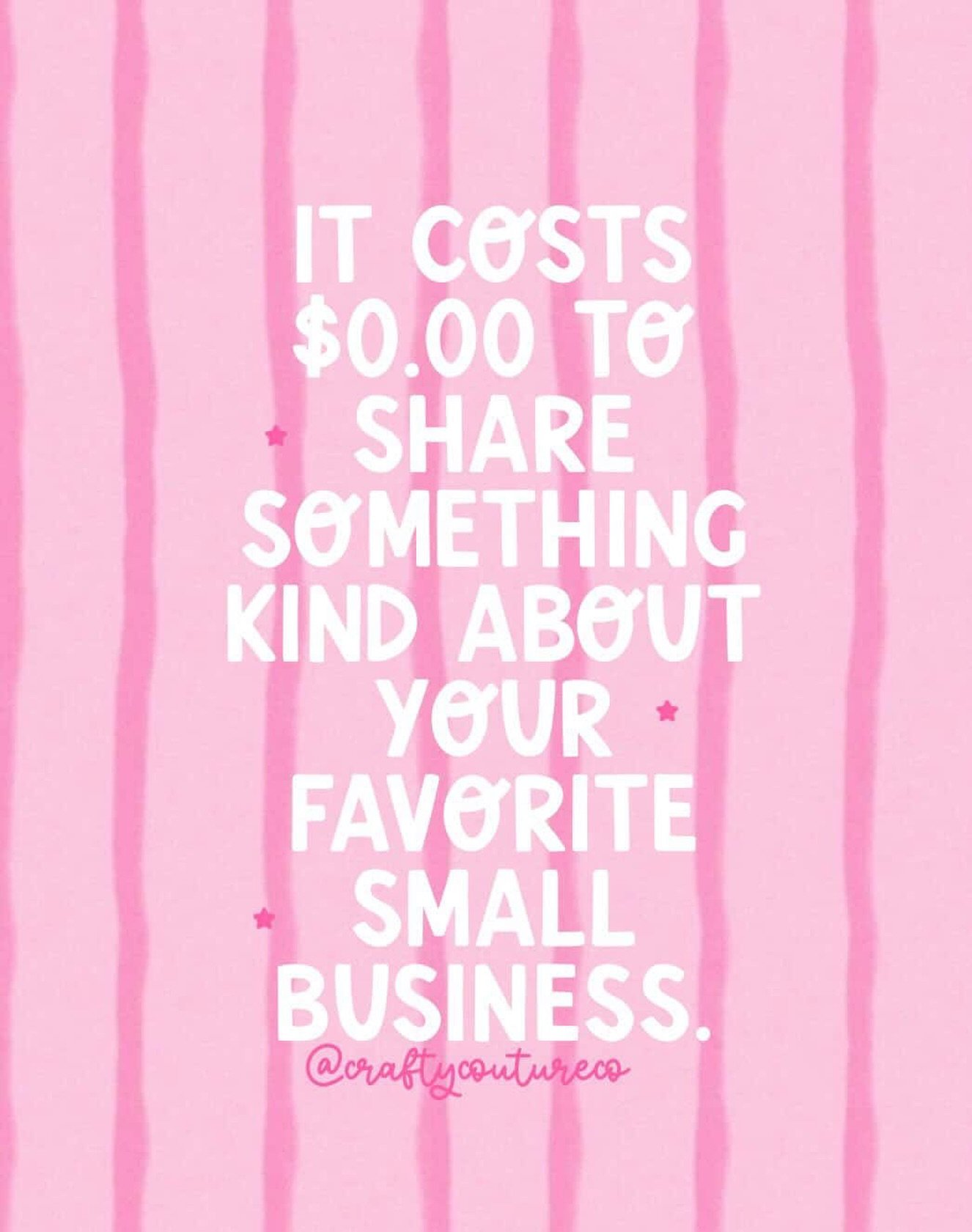 Small businesses run on support, not big budgets 💕
Every like, comment, share, and order truly means the world to us.

If you&rsquo;ve ever loved something from Crafty Couture Co., tell me your favorite product below! 👇✨

#smallbusinesslove #shopsm