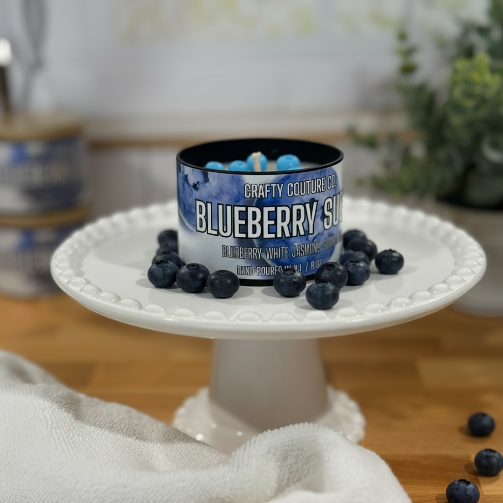BLUEBERRY SUGAR TRAVEL TIN CANDLE
