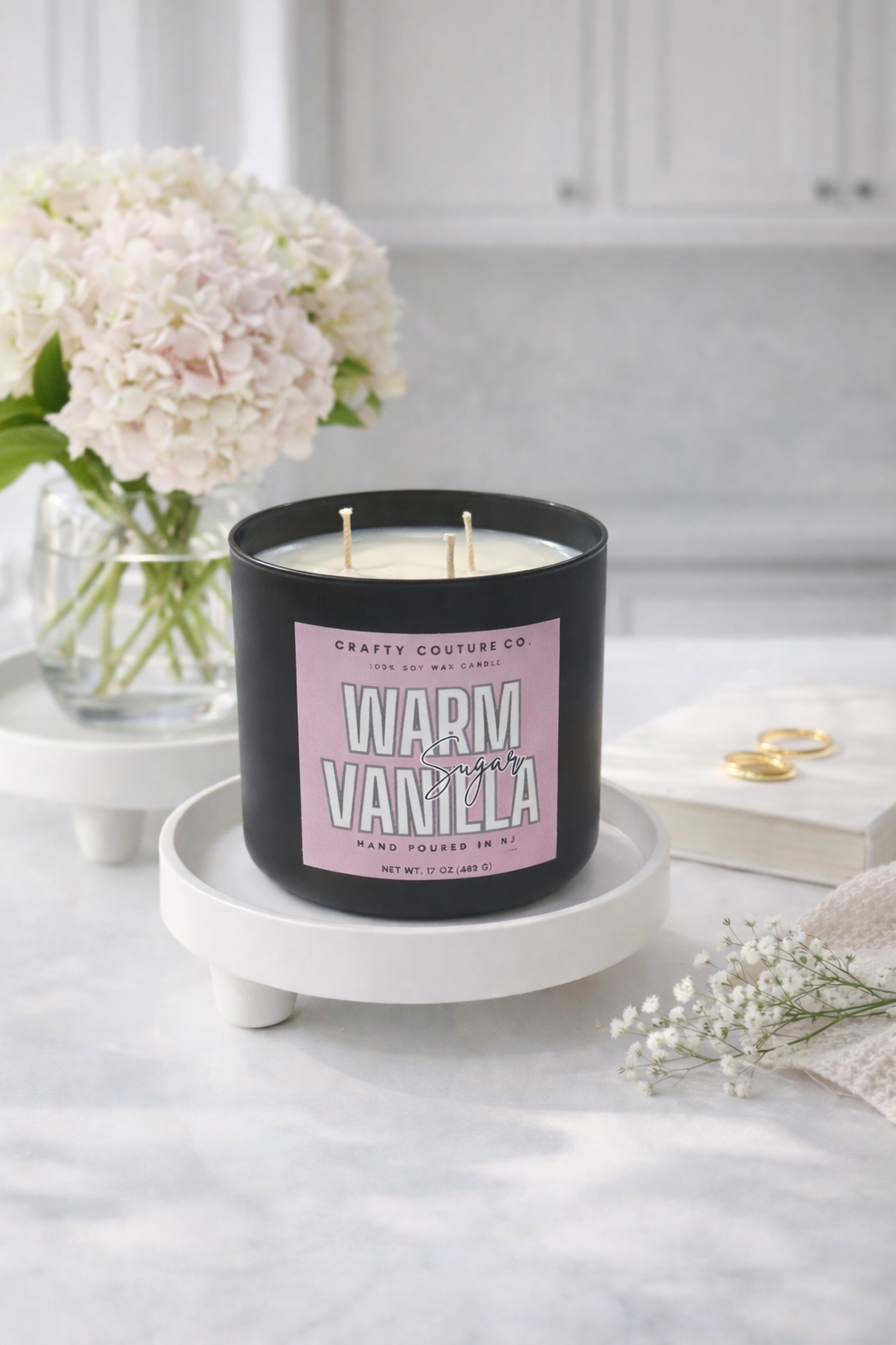 WARM VANILLA SUGAR 3 WICK CANDLE