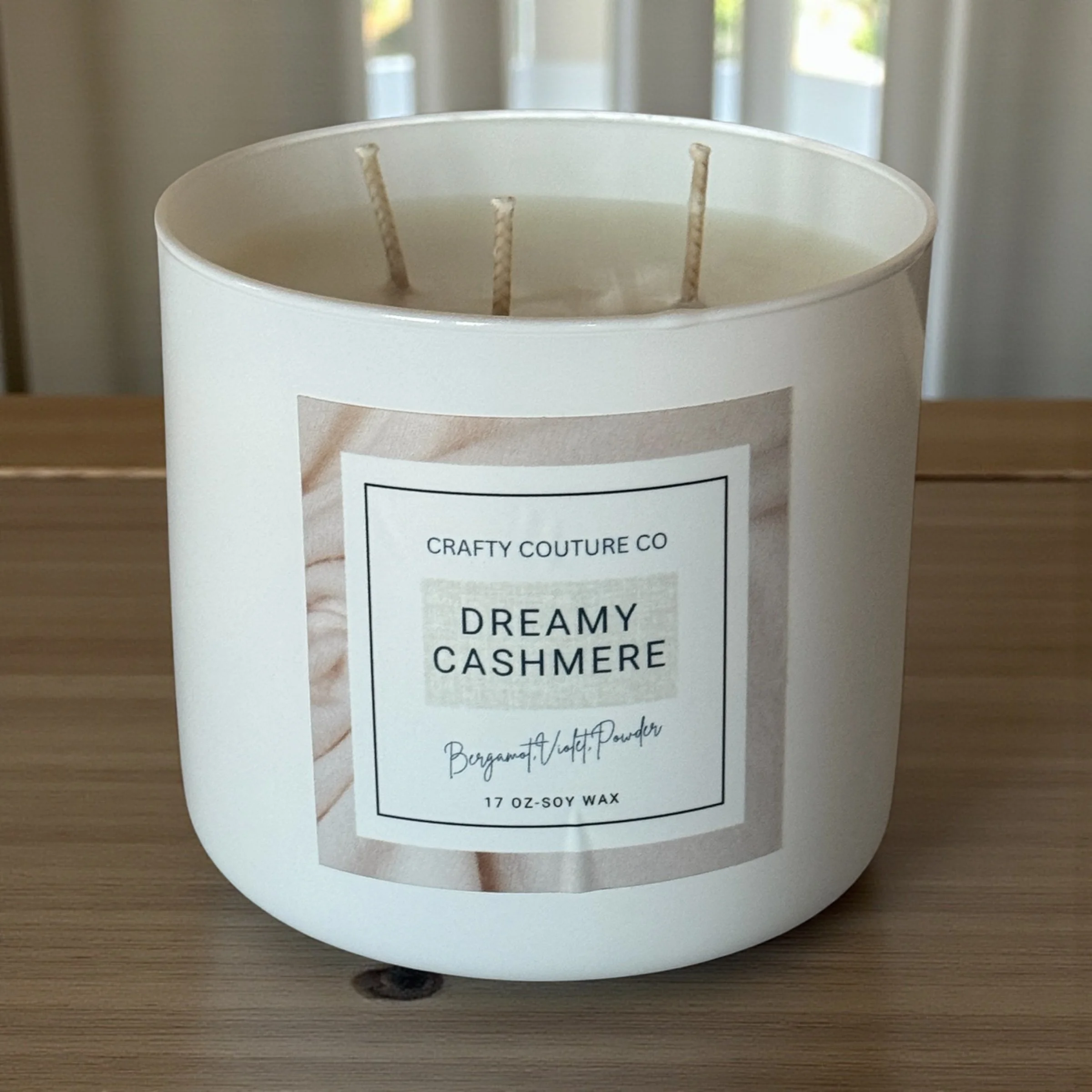 DREAMY CASHMERE 3 WICK SOY CANDLE