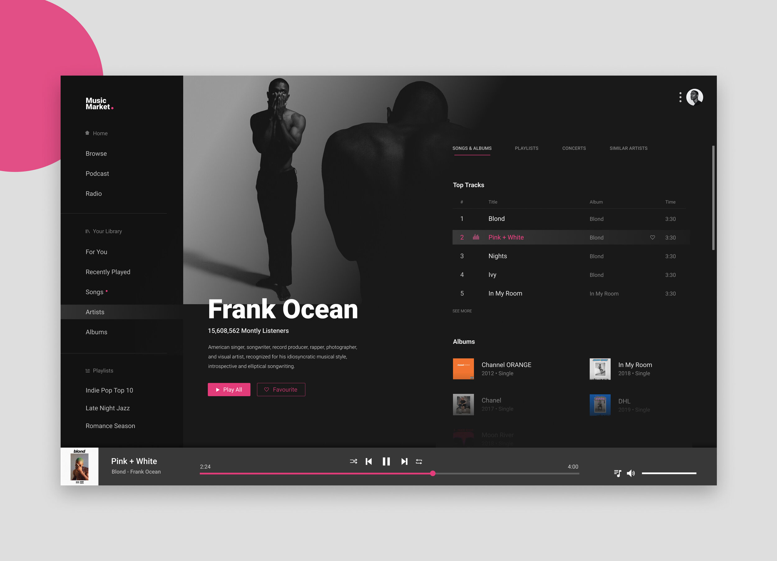 UI Challenge 01: Music Player
