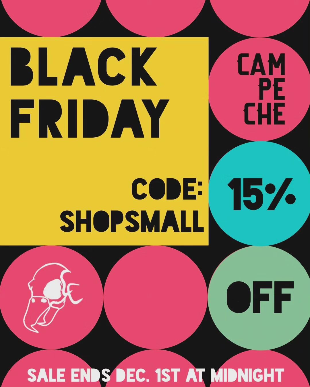 Getting you holiday shopping done this weekend? Why not support small business this year and do your shopping at campechecollective.com?

Now through Dec 1st, use code SHOPSMALL at checkout for 15% everything in store! Free shipping for orders over $